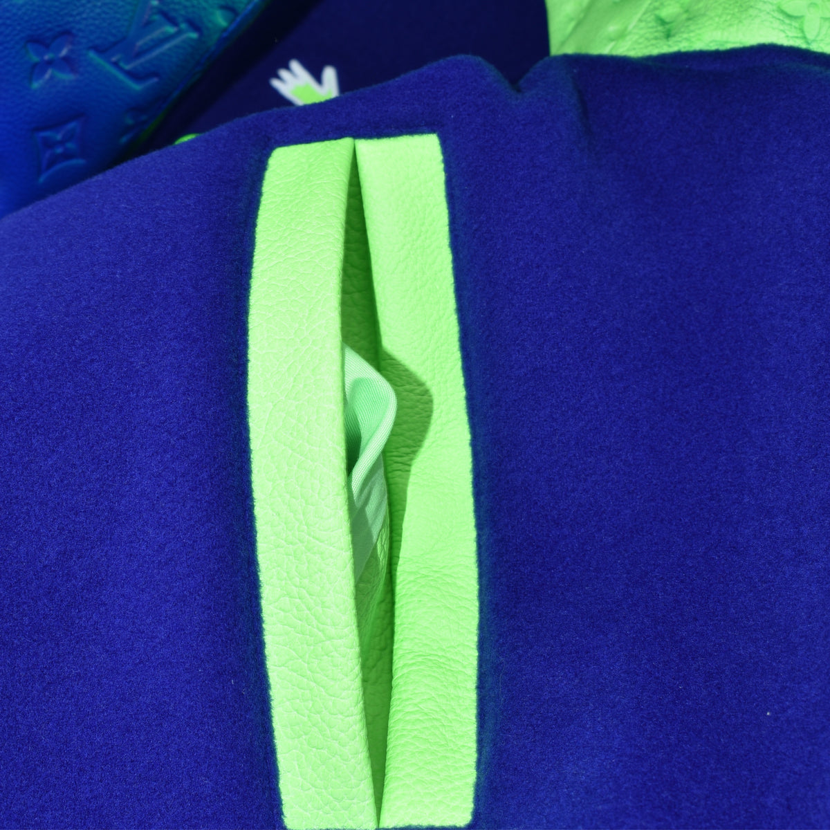 Blue/Green Gradient Bomber Jacket (EU 50)