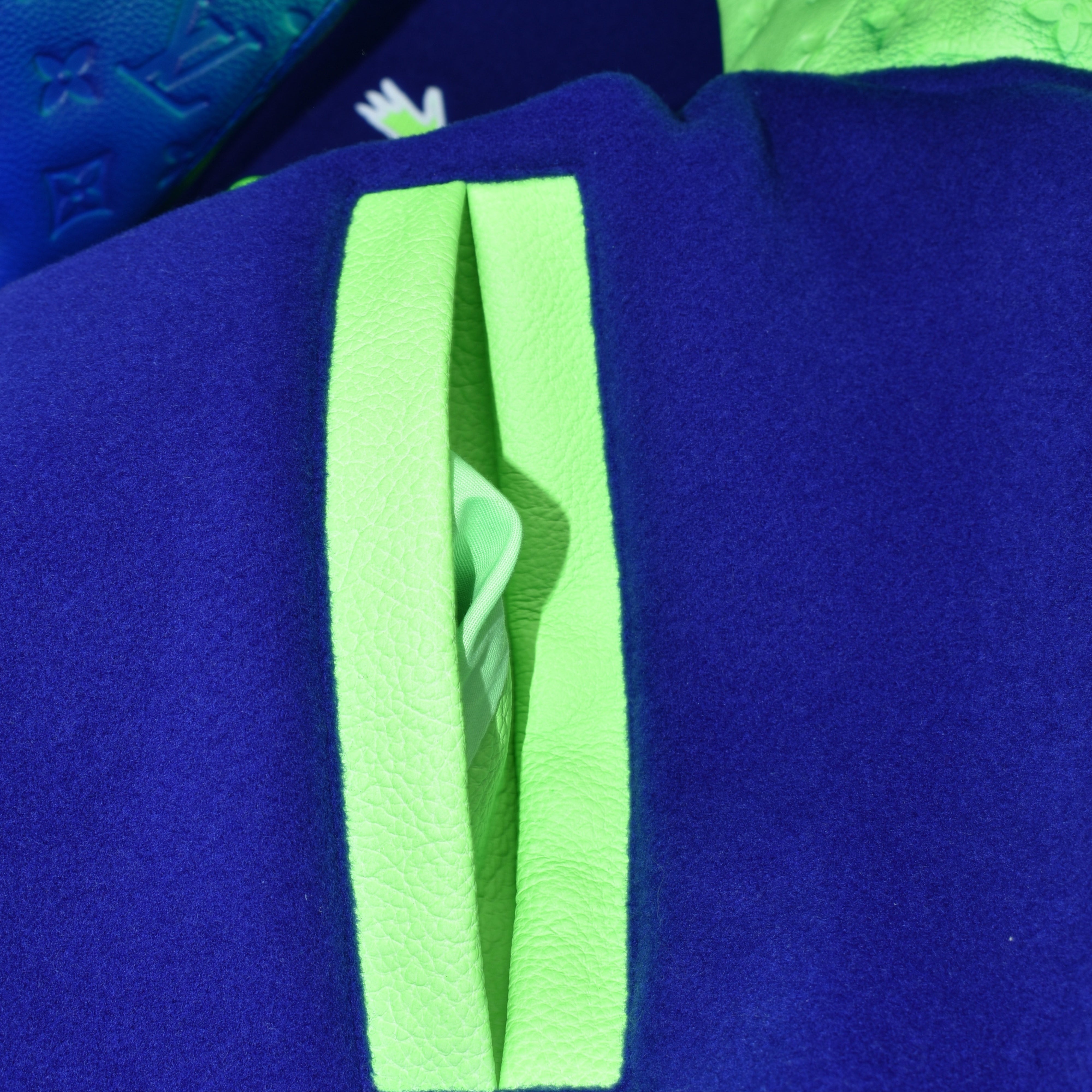 Blue/Green Gradient Bomber Jacket (EU 50)