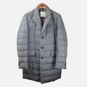 Grey Down Coat made of Wool Size (L)