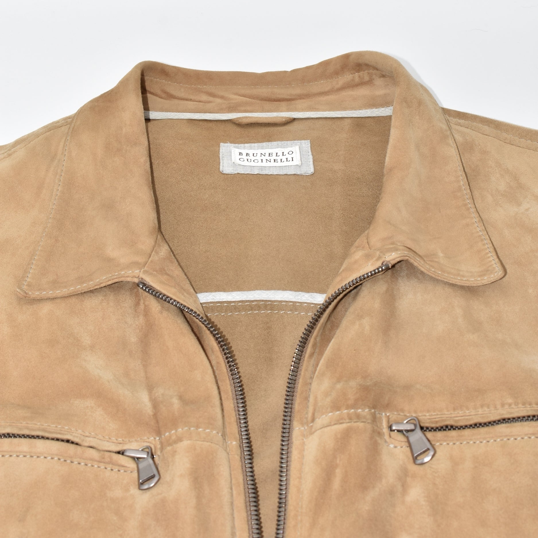 Beige Suede Jacket (XL)