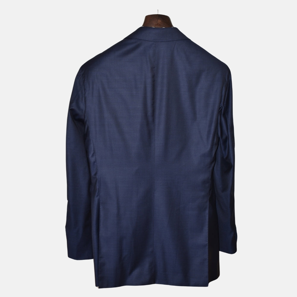 Blue Patterned Wool Blazer (EU 52)