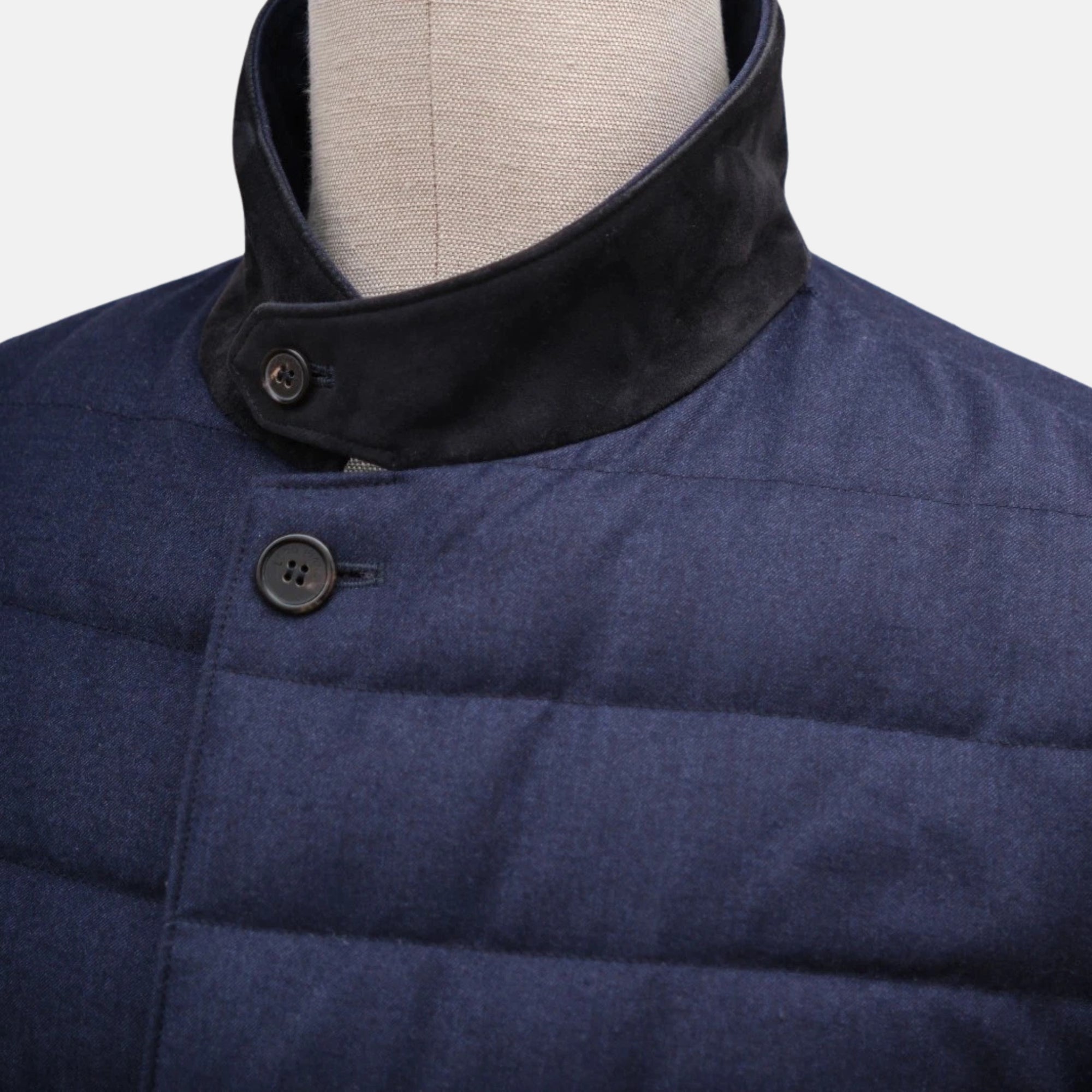 Blue Padded Down Jacket (M)