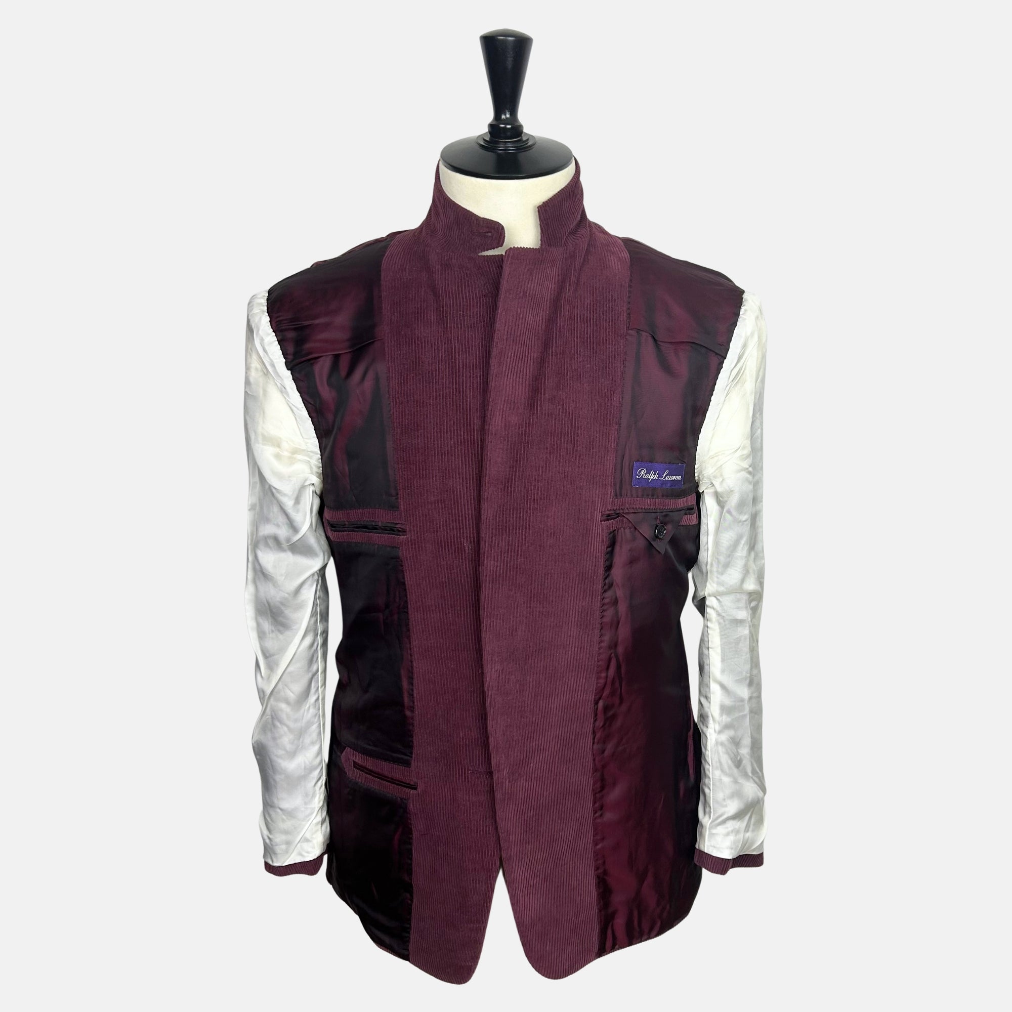 Burgundy Corduroy Blazer made of Cotton (EU 52)