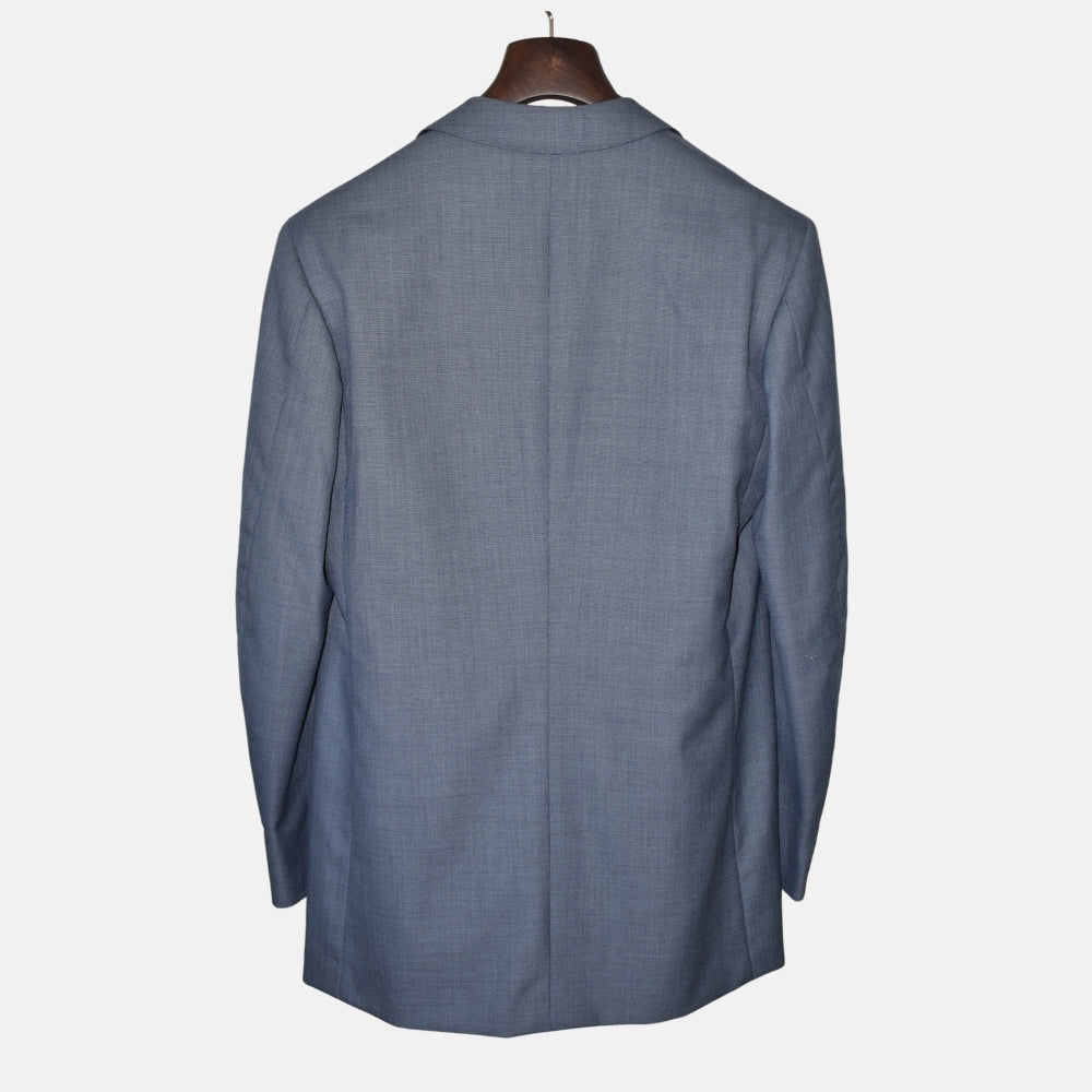 Blue Checkered Suit made of Wool (Vintage) (EU 50)