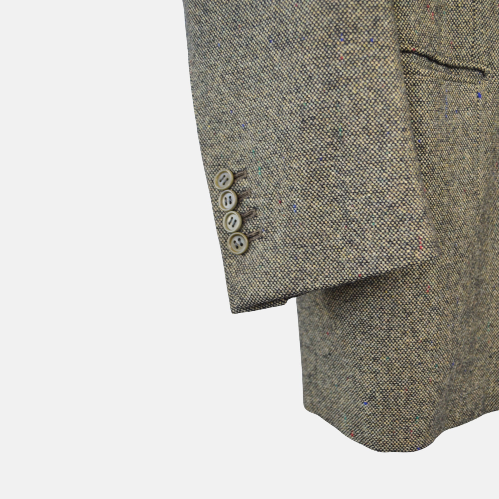 Olive Patterned Blazer made of Cashmere (EU 52)