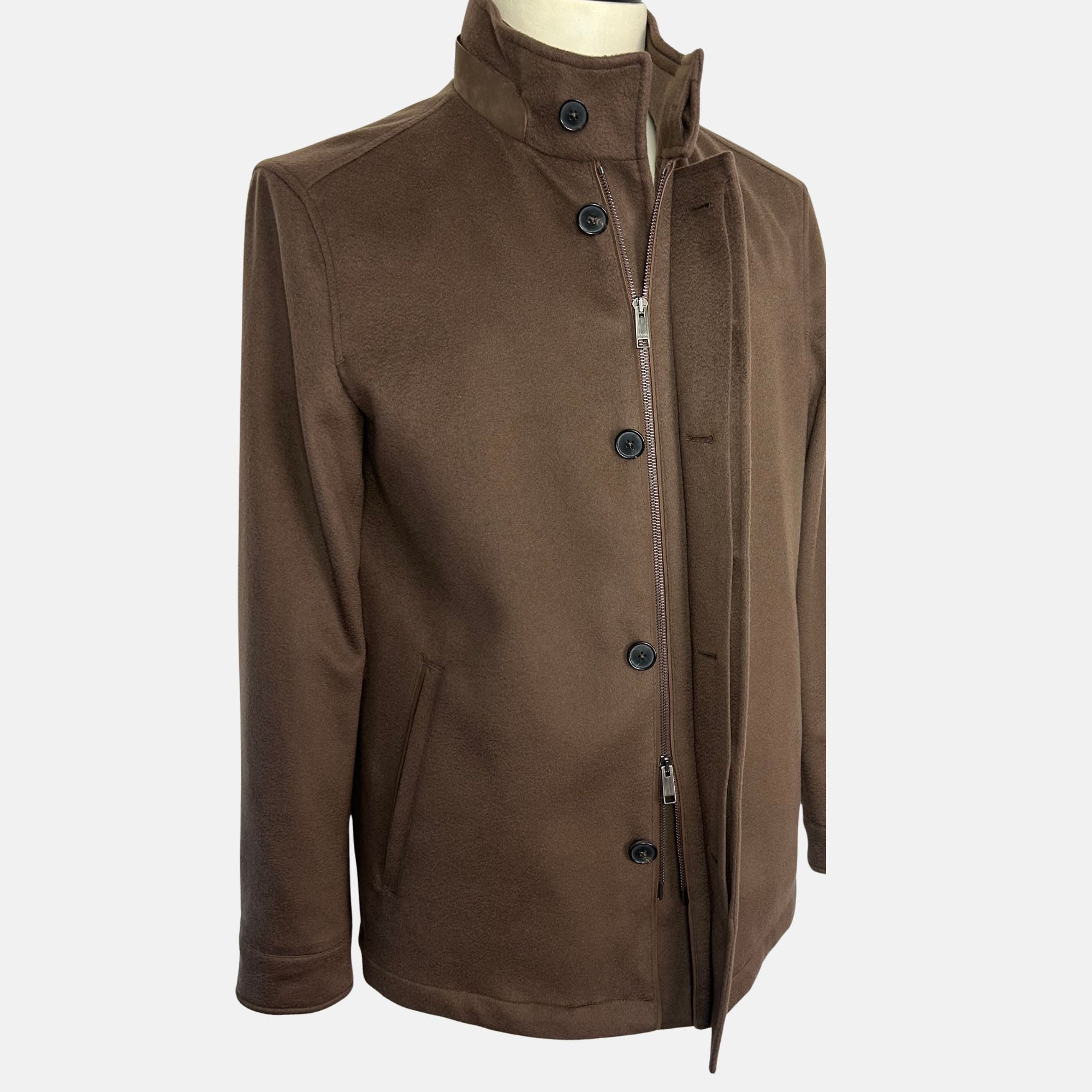 Brown "Cima" Cashmere Jacket (EU 50)