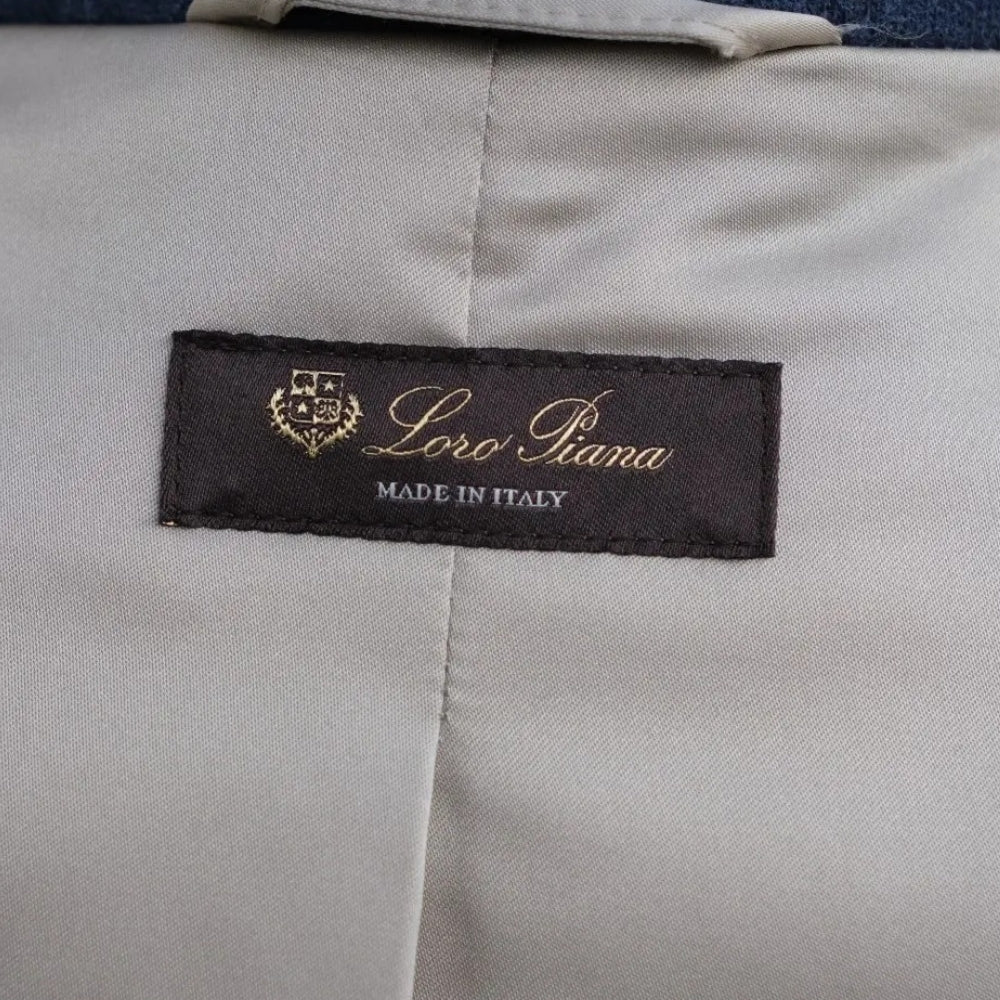 Blue "Martingala" Coat made of Cashmere/Virgin Wool (EU 52)