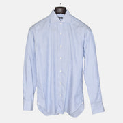 Blue-White Striped Shirt made of Cotton (EU 39)