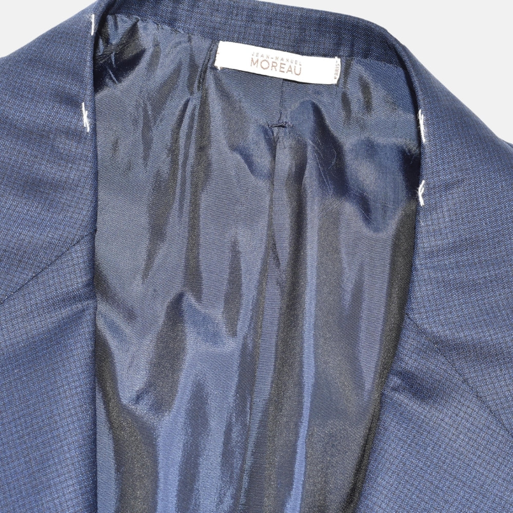 Blue Patterned Wool Blazer (EU 52)