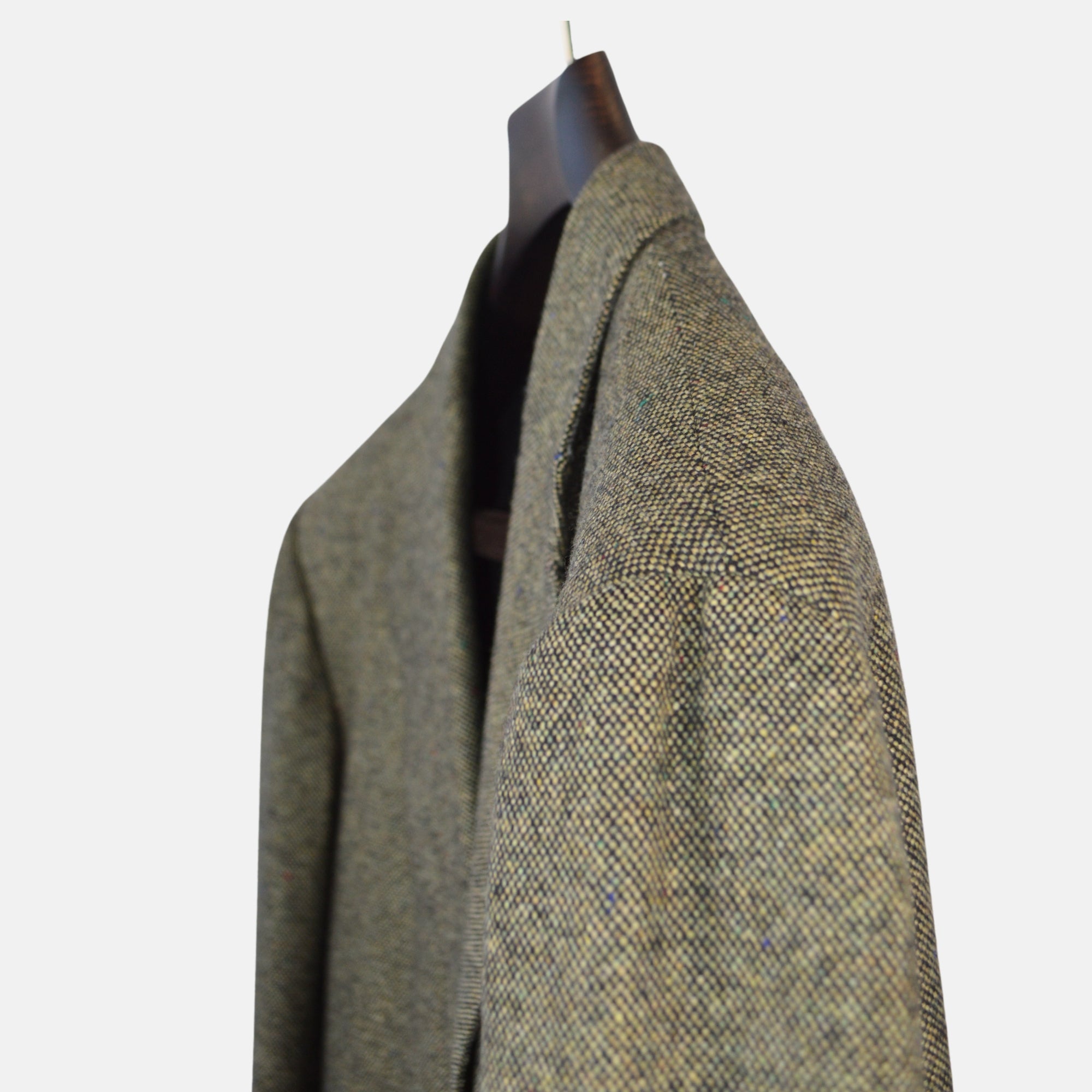 Olive Patterned Blazer made of Cashmere (EU 52)