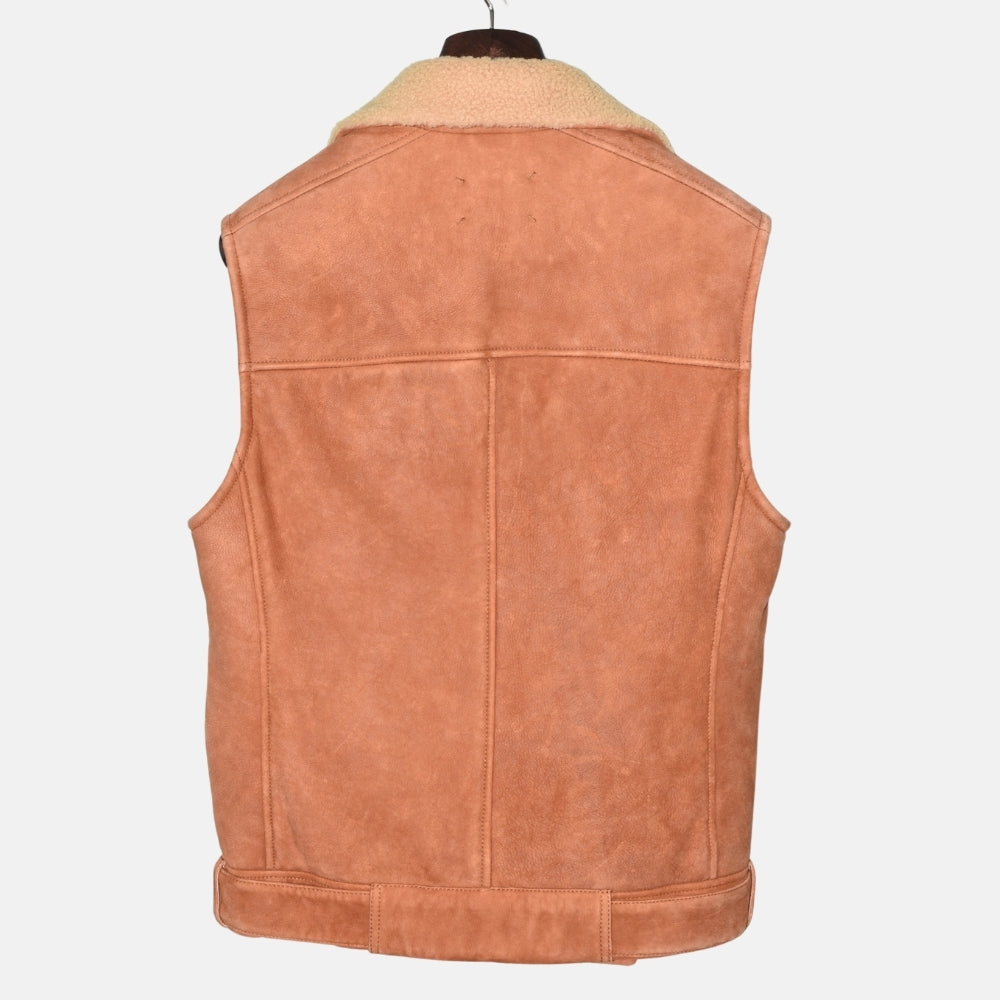 Brown Shearling Vest (M)
