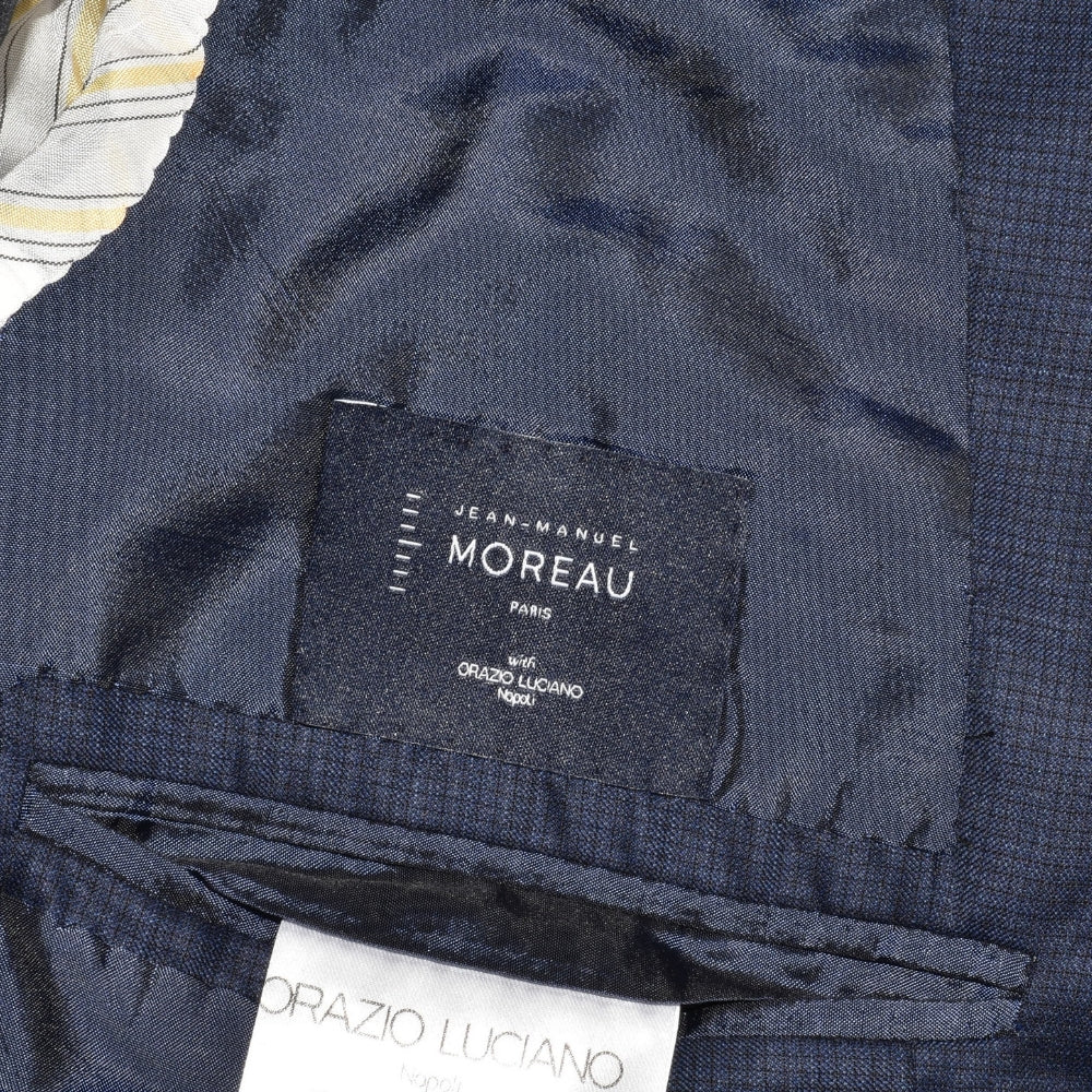Blue Patterned Wool Blazer (EU 52)