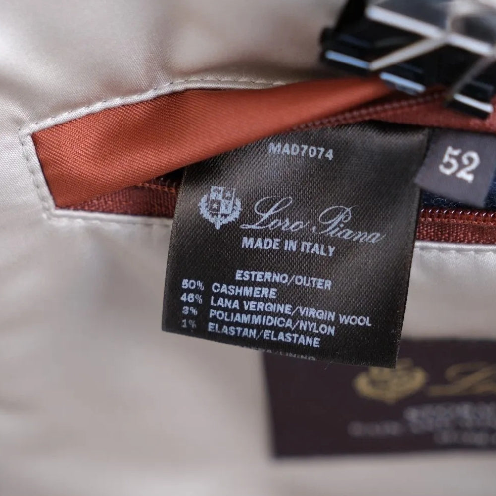 Blue "Martingala" Coat made of Cashmere/Virgin Wool (EU 52)