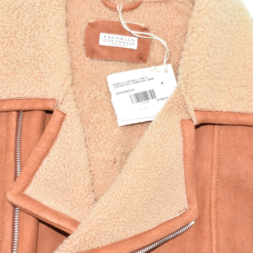 Brown Shearling Vest (M)