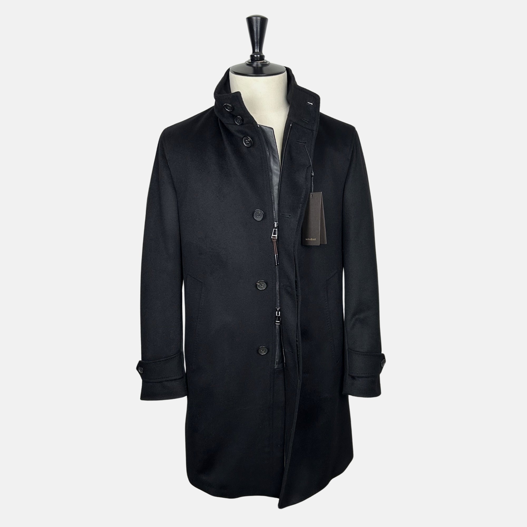 Black Coat made of  Cashmere/Nylon (EU 50)