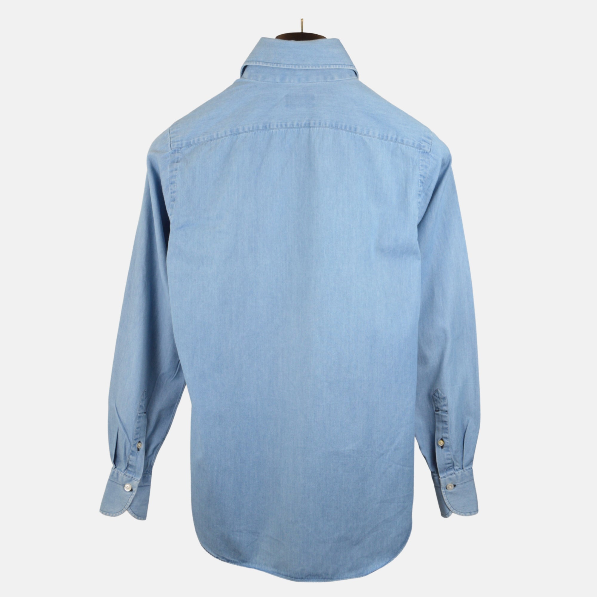 Blue Denim Shirt made of Cotton (38)