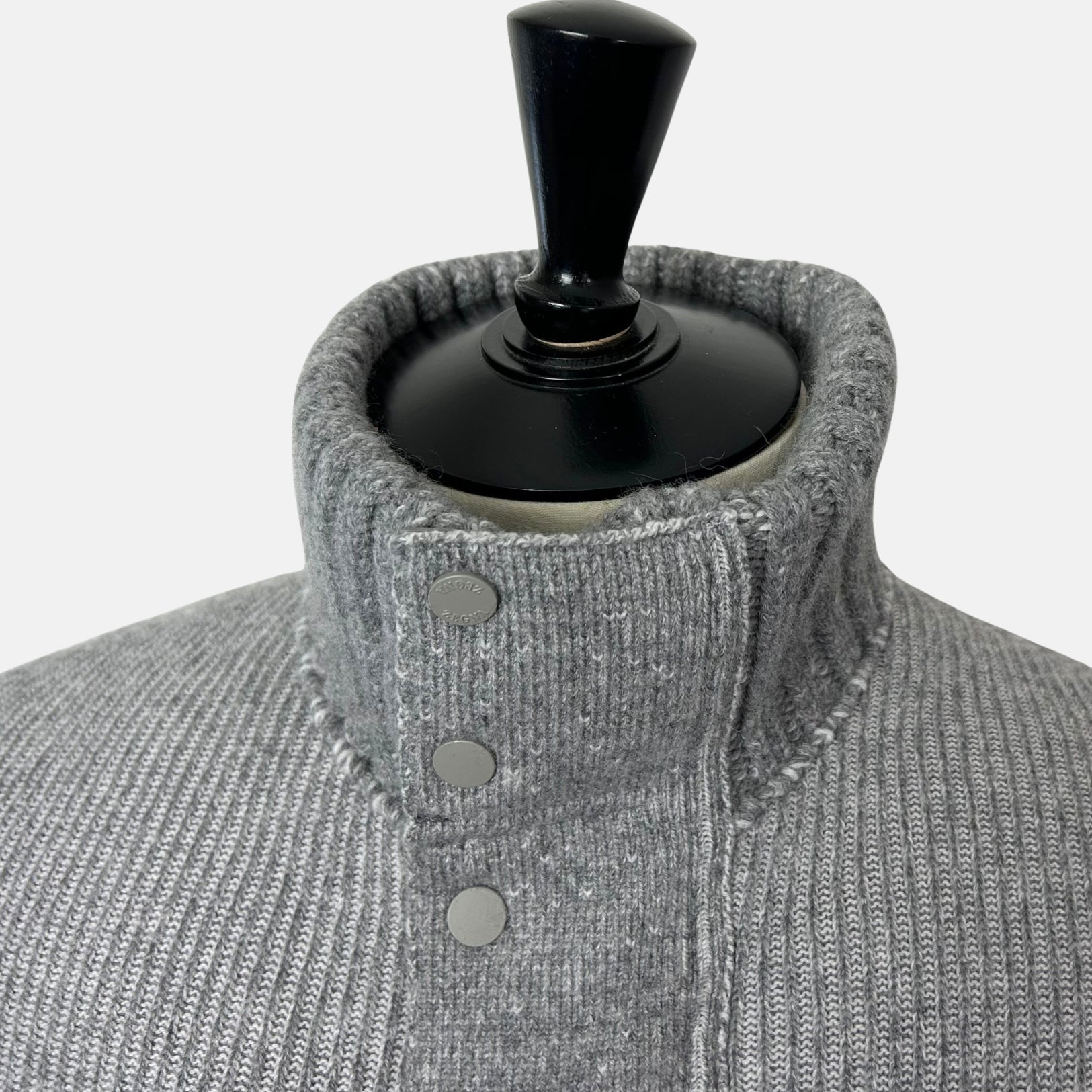 Grey Bomber Jacket made of Cashmere/Leather Details (EU 48)