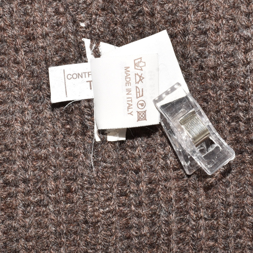 Brown Double Breasted Cashmere Cardigan (EU 48)