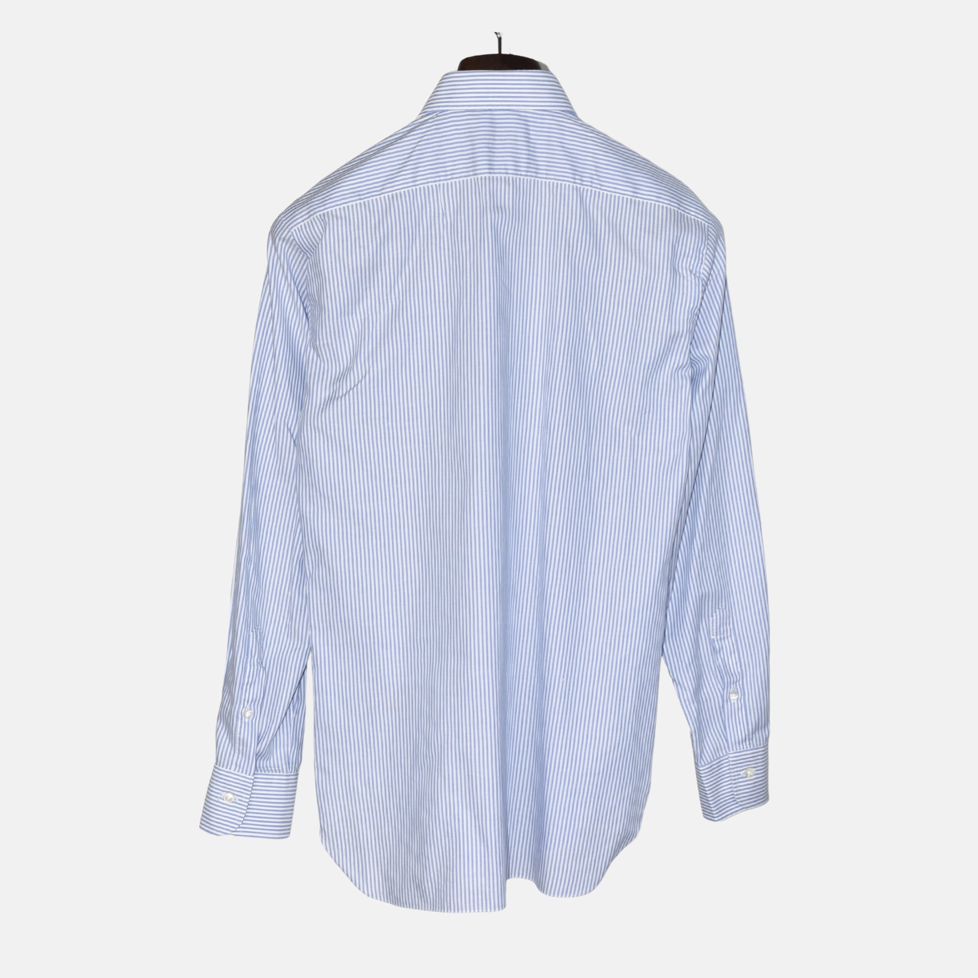 Blue-White Striped Shirt made of Cotton (EU 39)