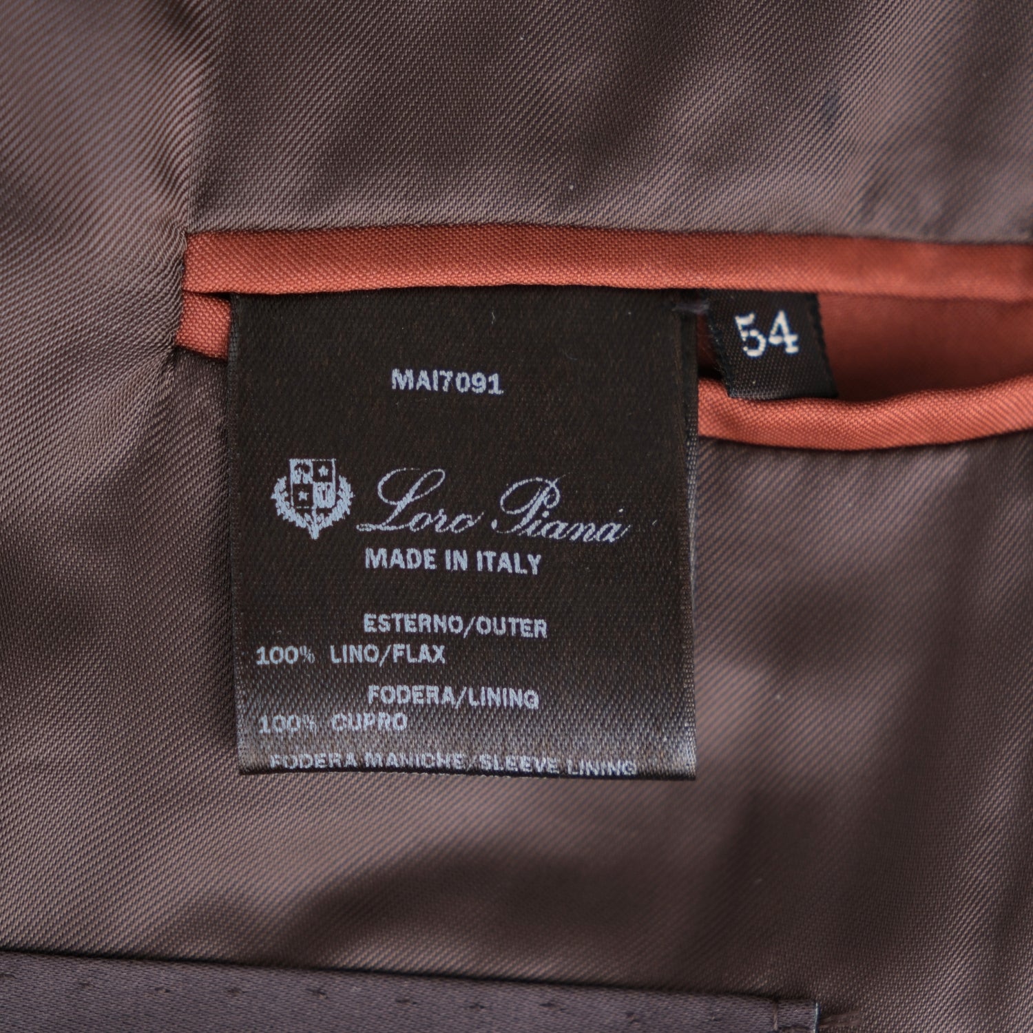 Brown Linen Blazer (EU 54)