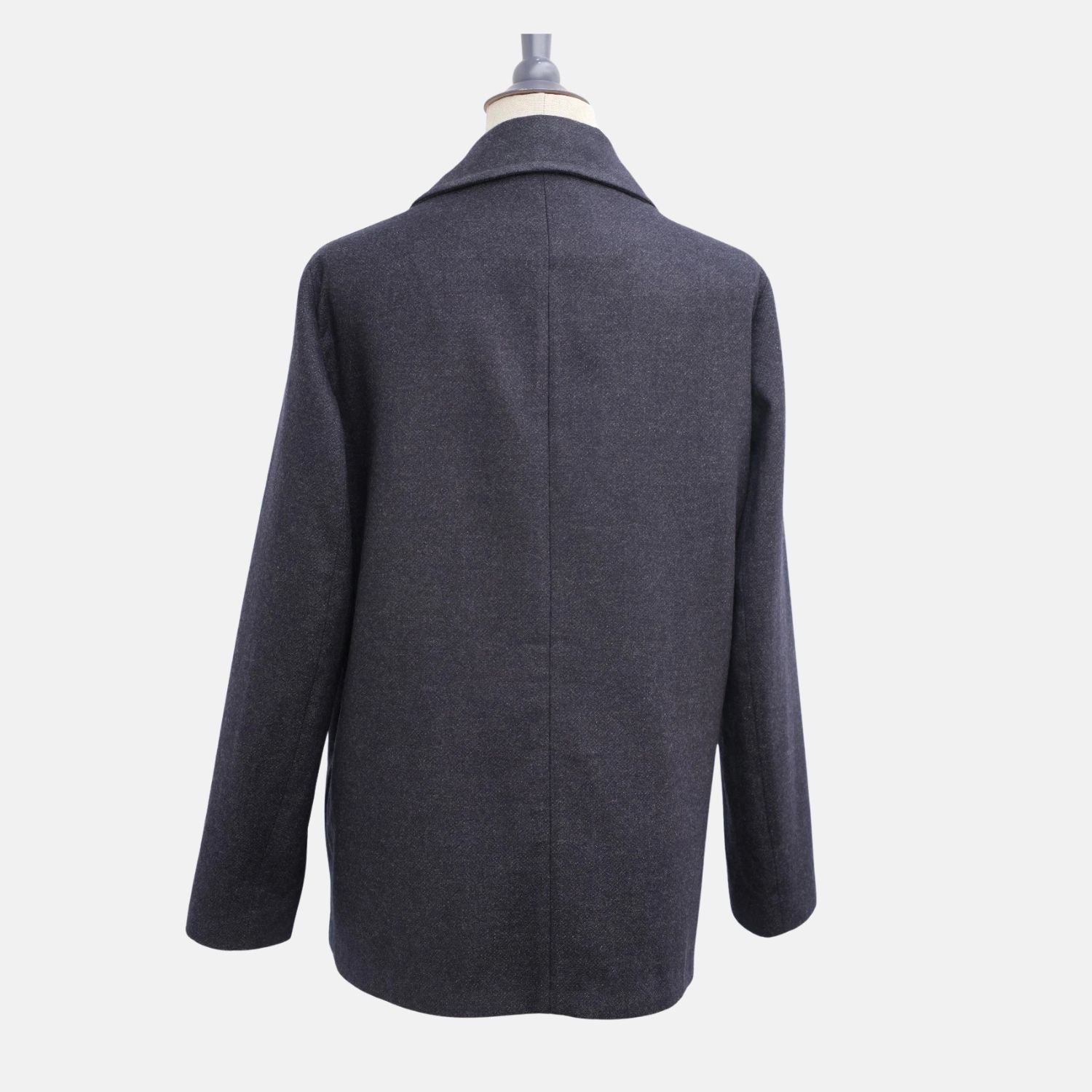 Blue "Caldwell" Peacoat made of Virgin Wool/Cashmere (XL)