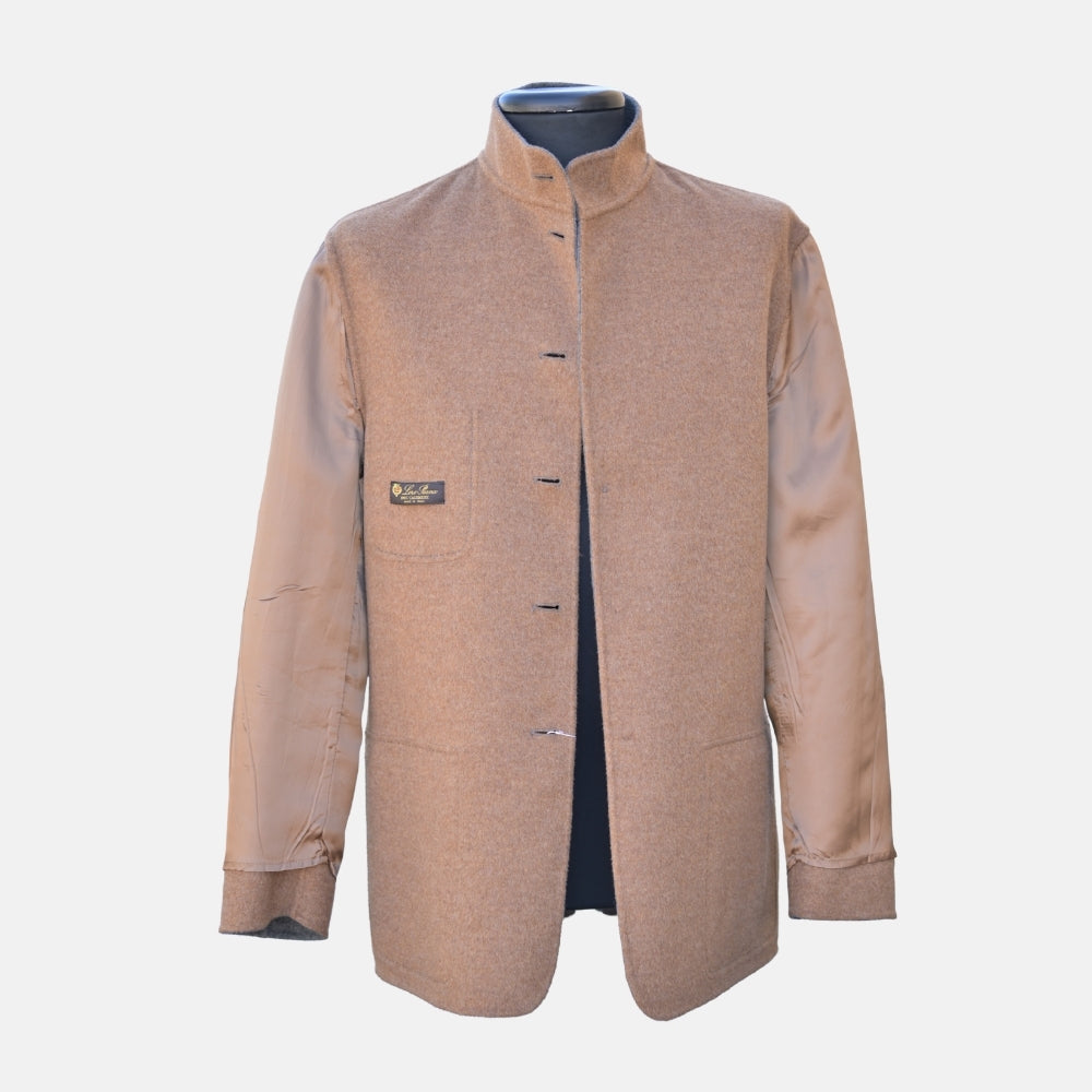 Grey/Brown Cashmere Jacket (EU 50)