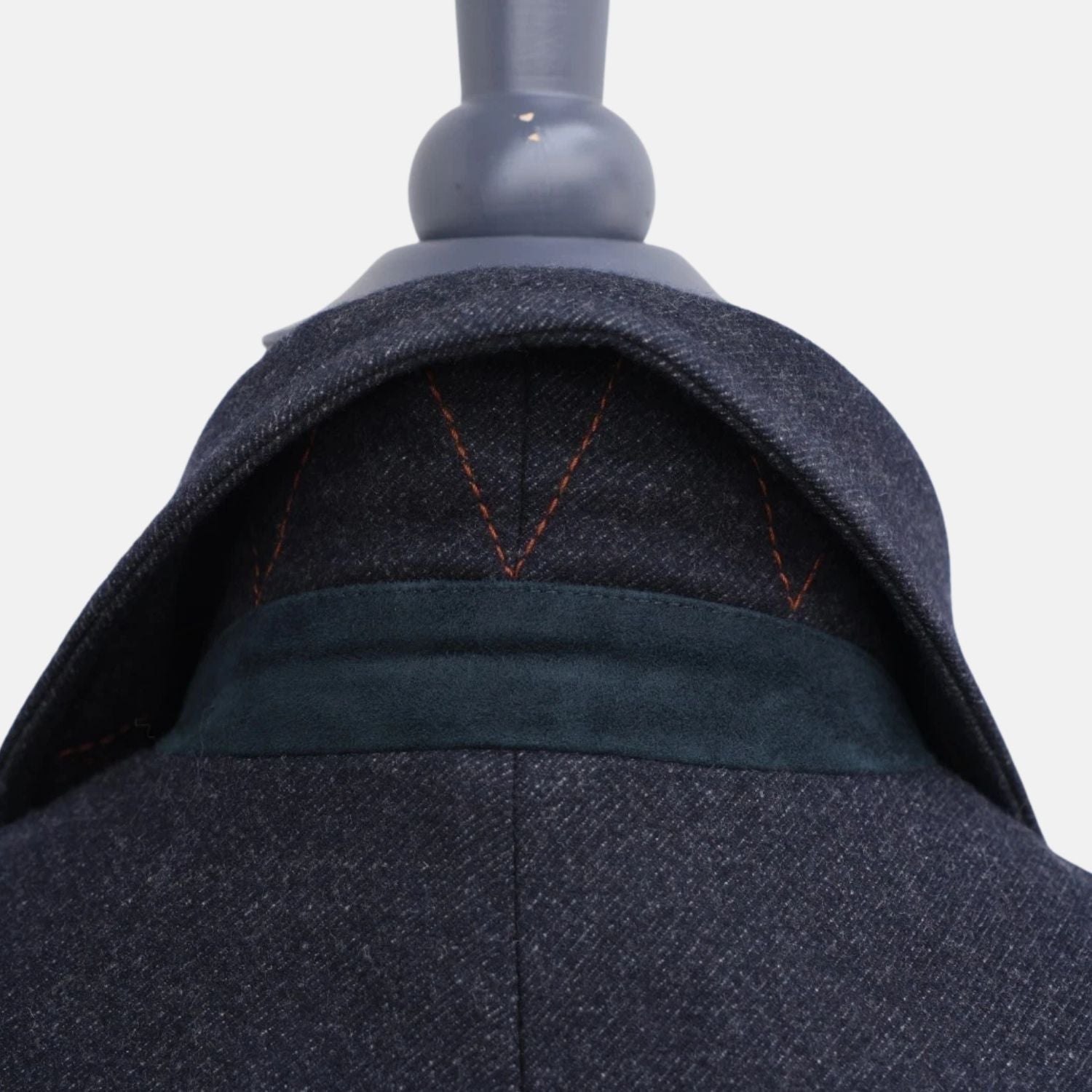 Blue "Caldwell" Peacoat made of Virgin Wool/Cashmere (XL)