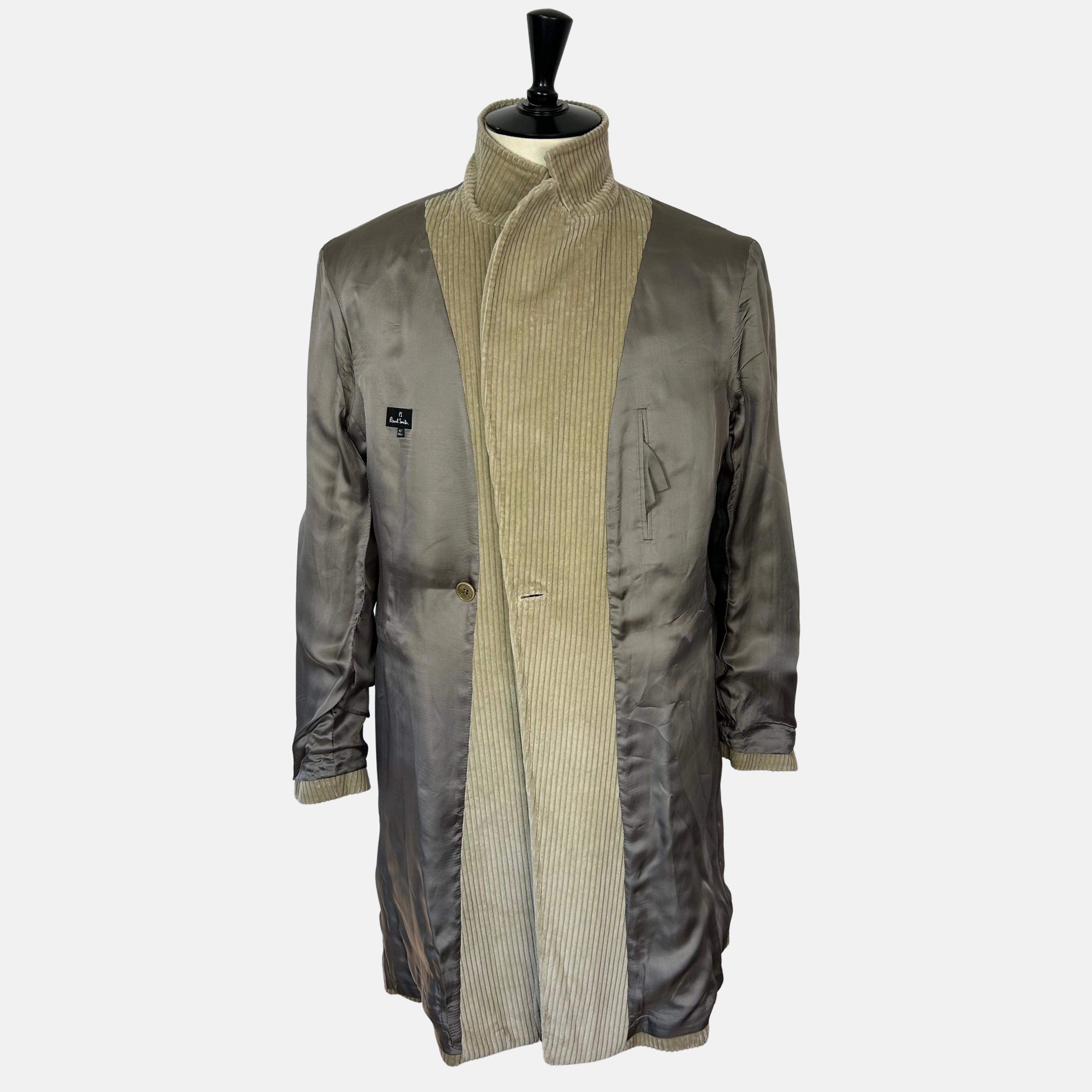 Sand Corduroy Coat made of Cotton (EU 52)