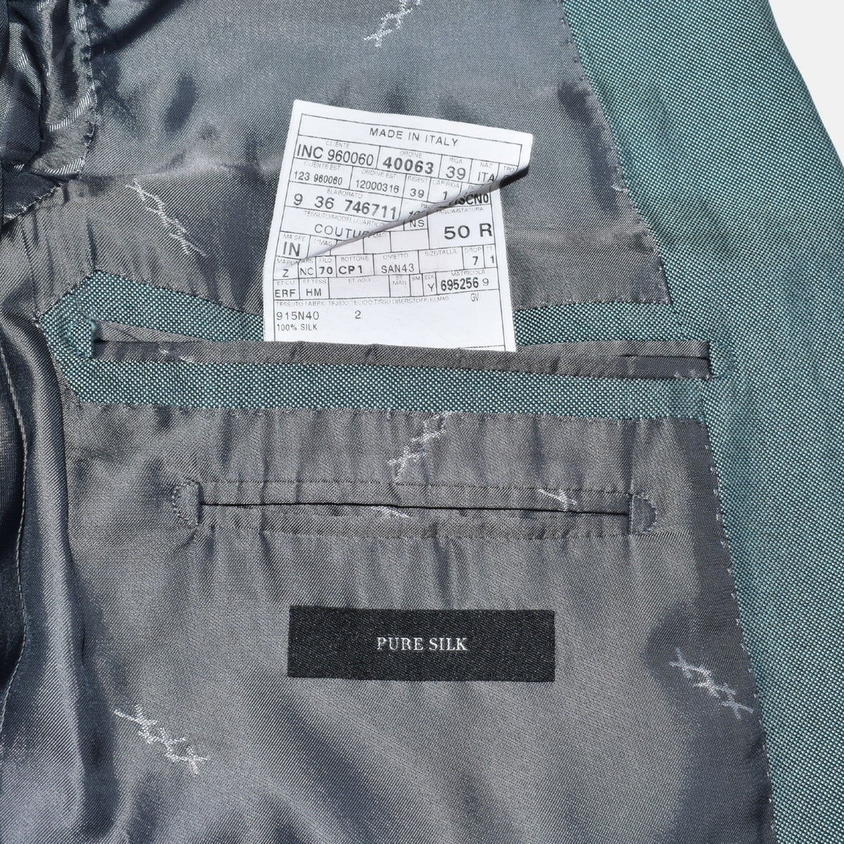 Green Blazer made of Silk (EU 50)