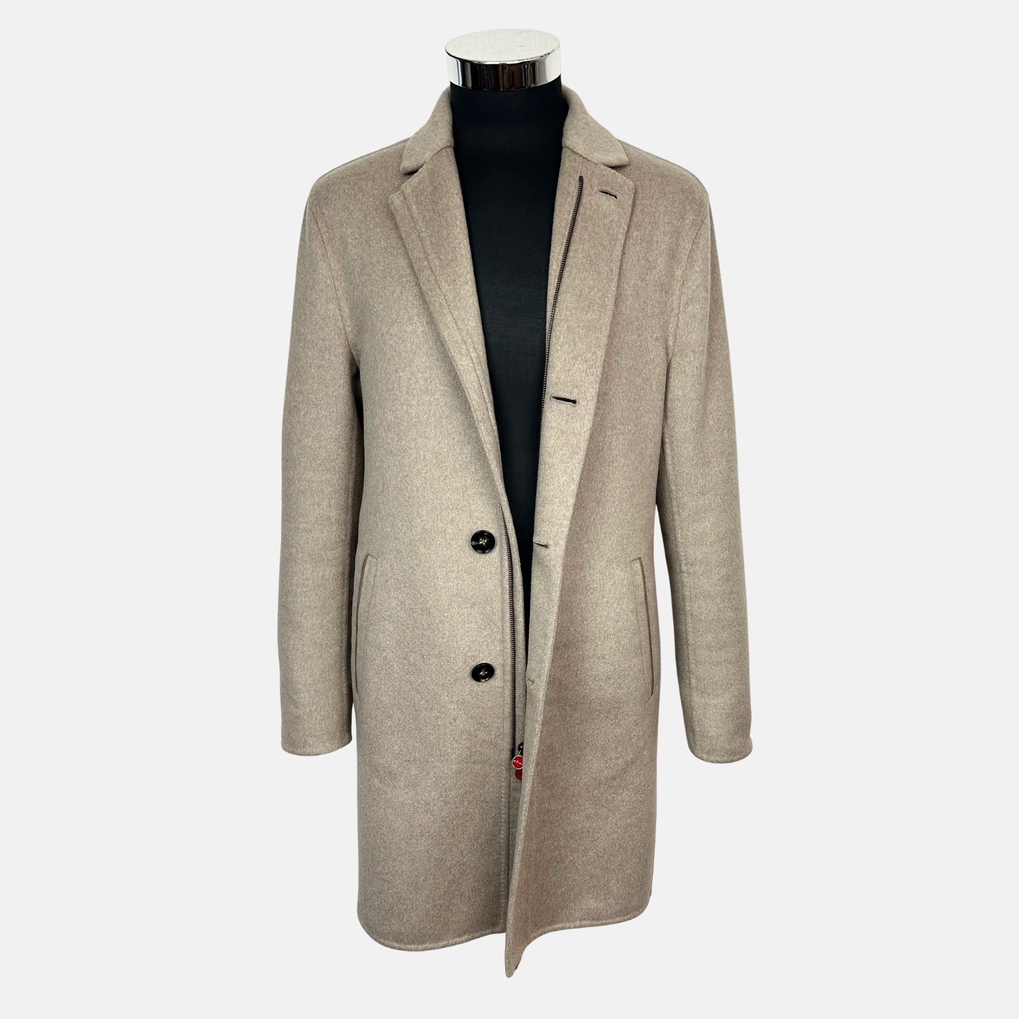 Greige Coat made of Cashmere (M)