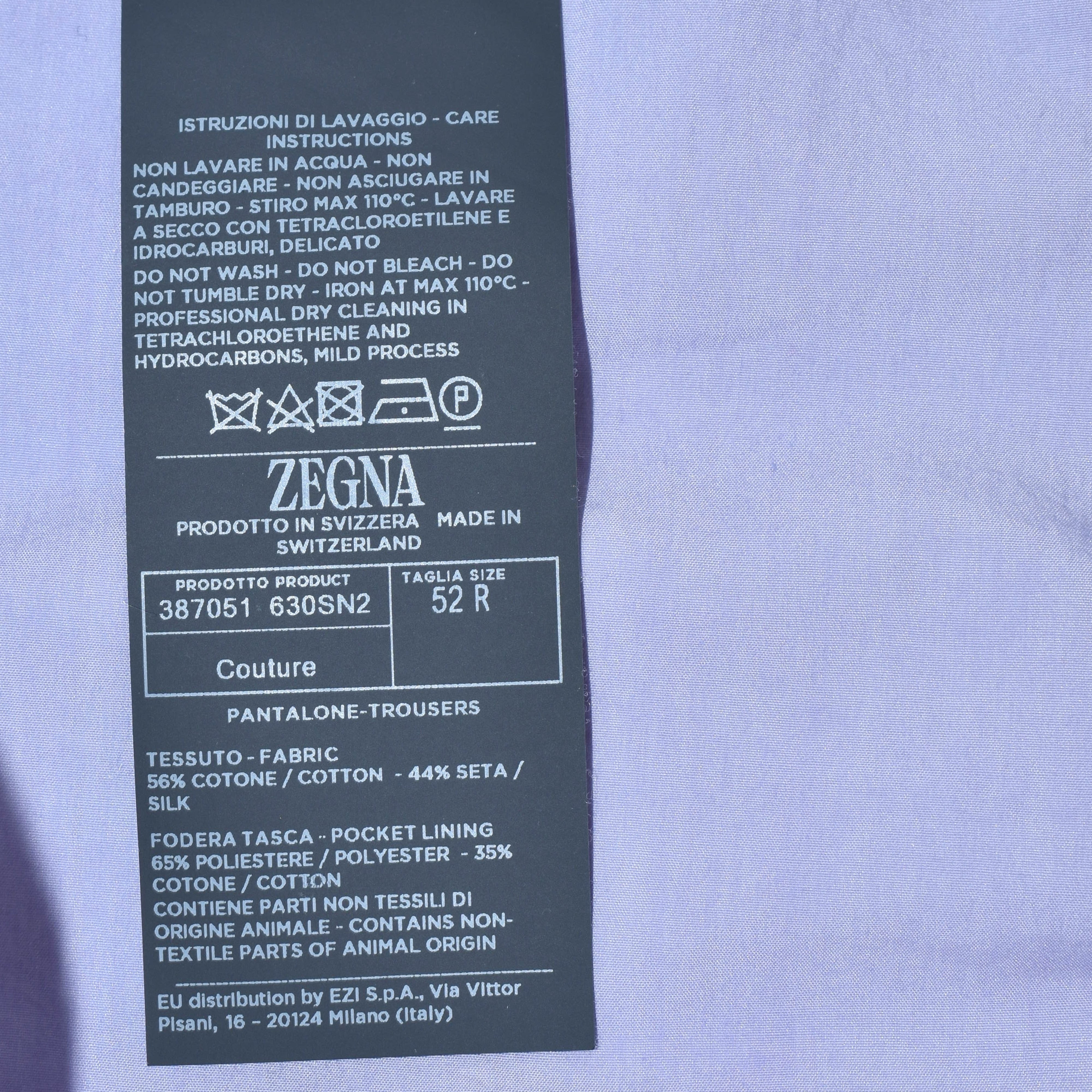 Light Purple Set made of Cotton/Silk (EU 52)