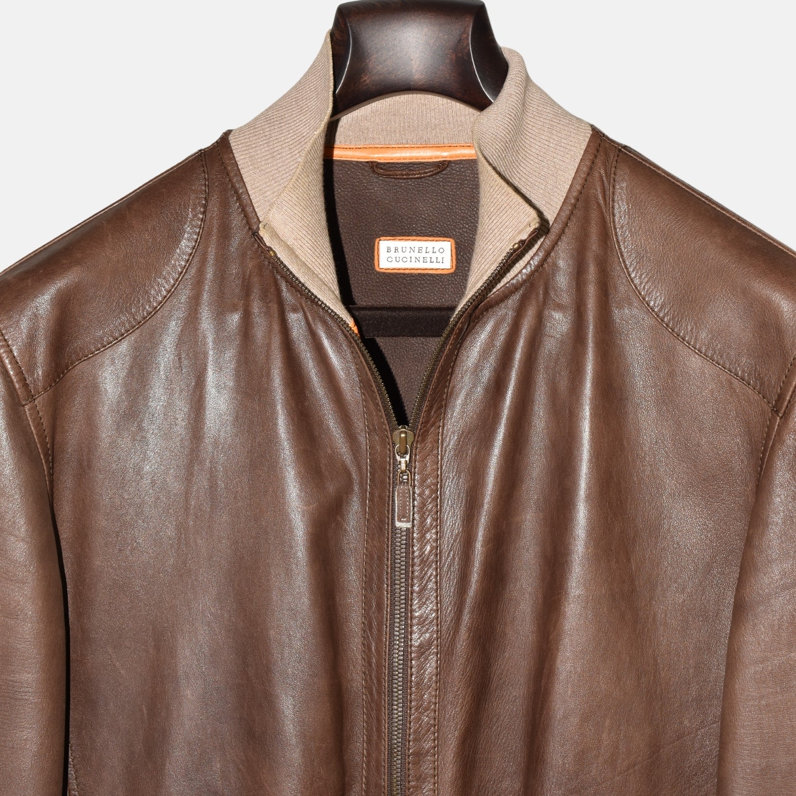 Brown Leather Jacket (S)