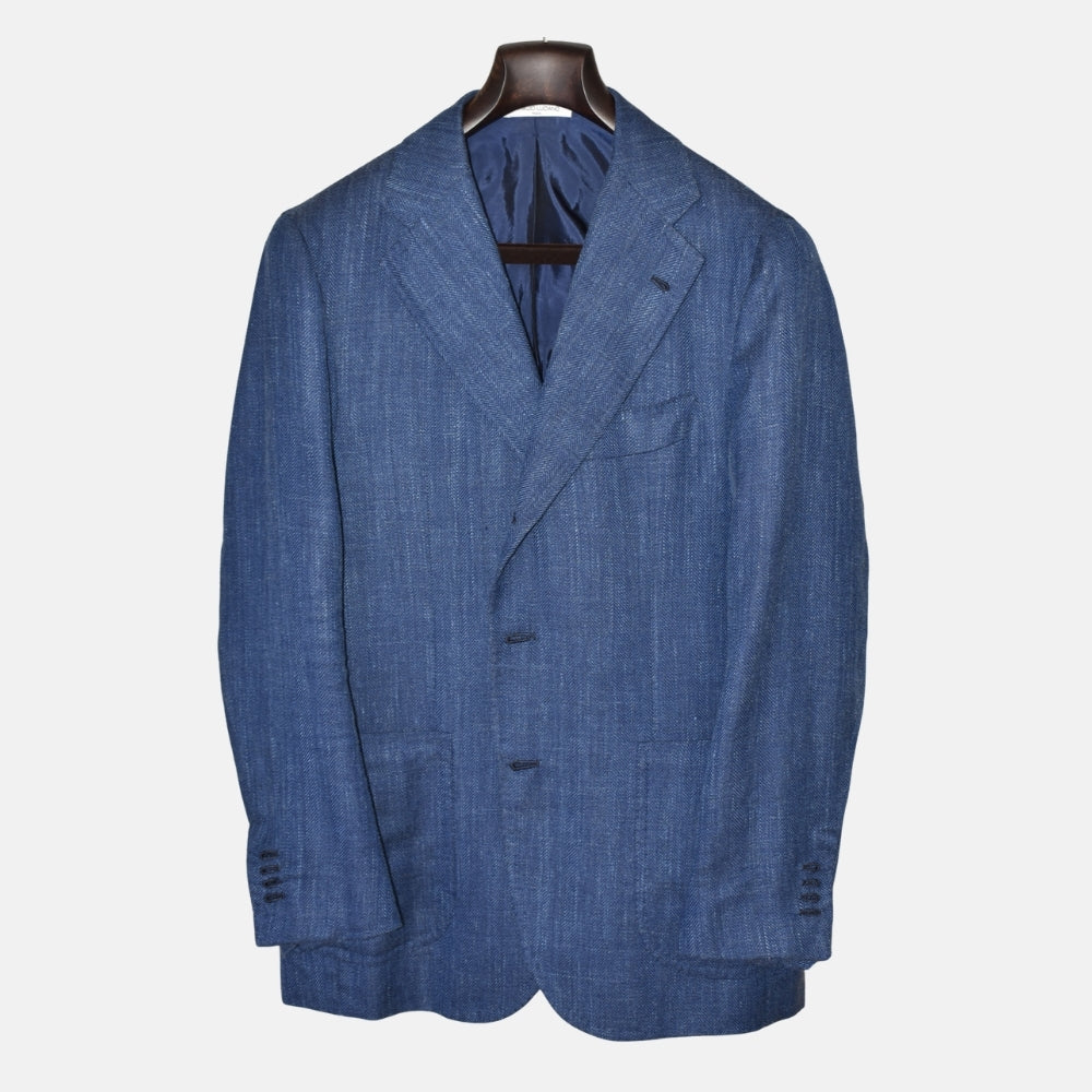 Blue Blazer made of Wool/Silk/Linen (EU 48)