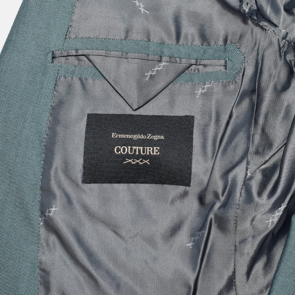 Green Blazer made of Silk (EU 50)