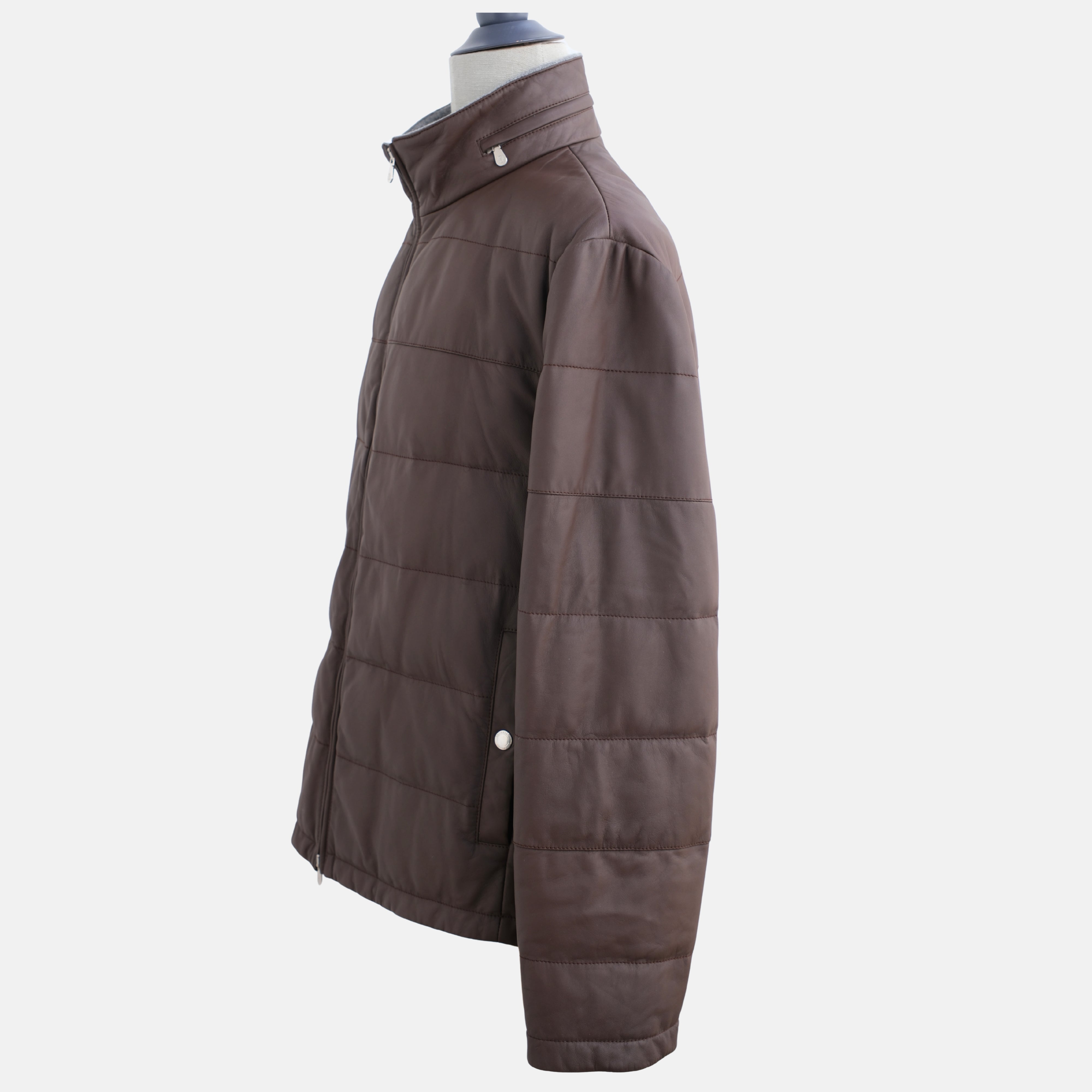Brown Jacket made of Leather (3XL)