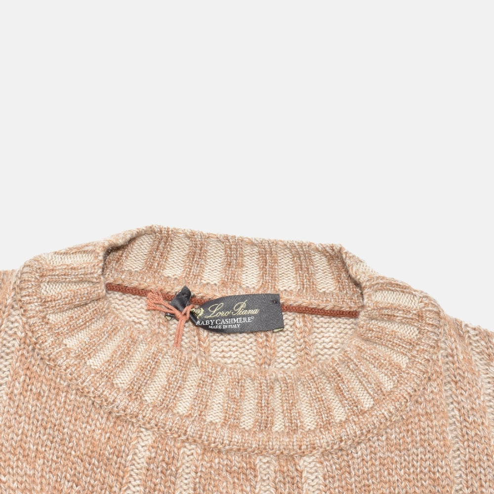 Beige Baby Cashmere Sweater (EU 52)