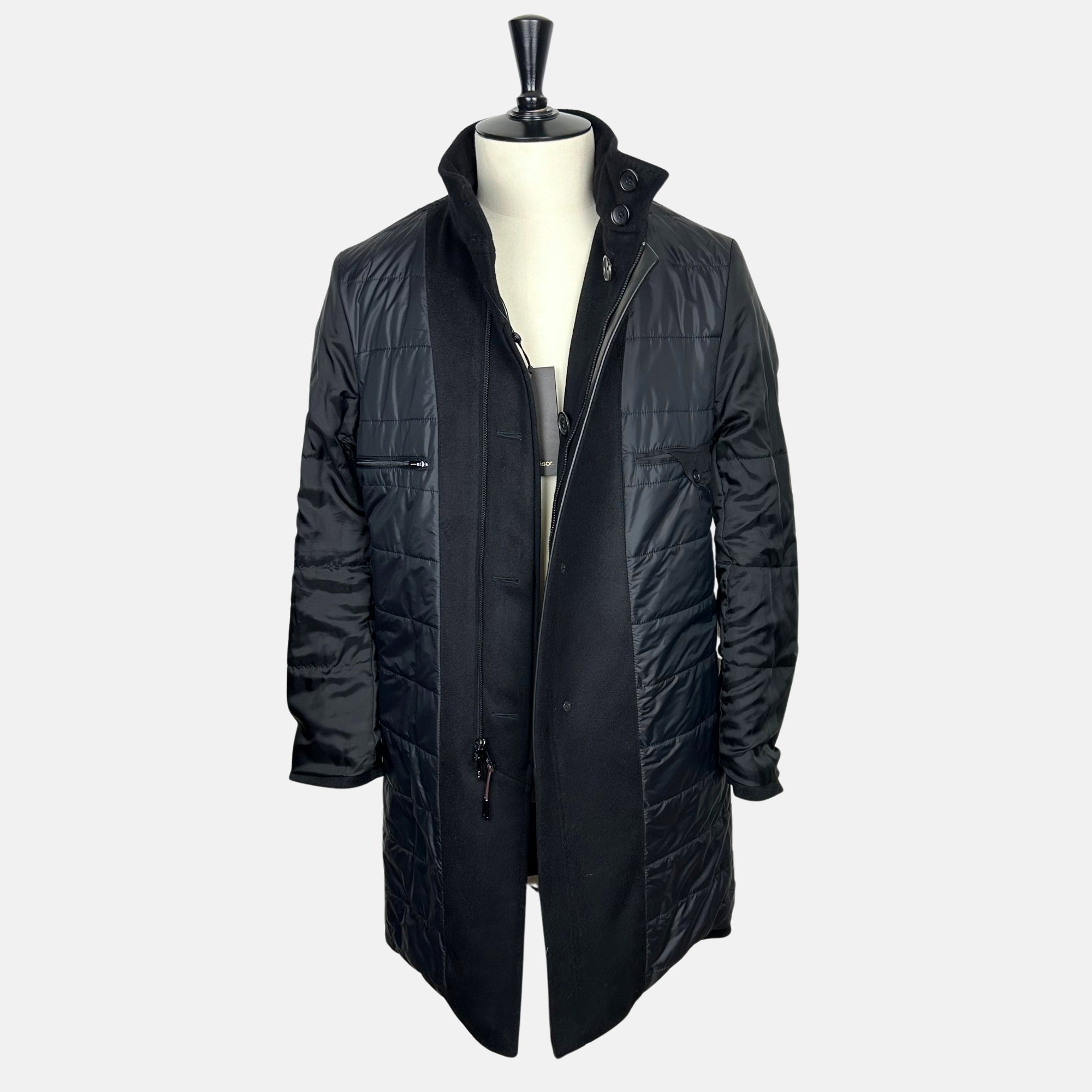 Black Coat made of  Cashmere/Nylon (EU 50)