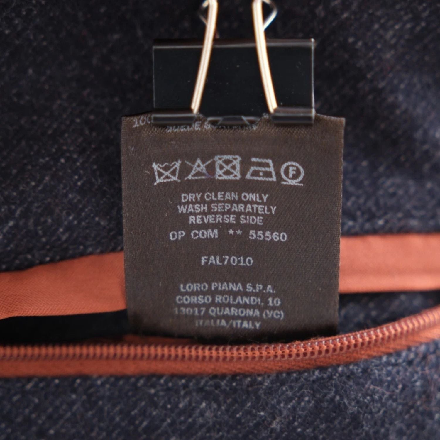 Blue "Caldwell" Peacoat made of Virgin Wool/Cashmere (XL)