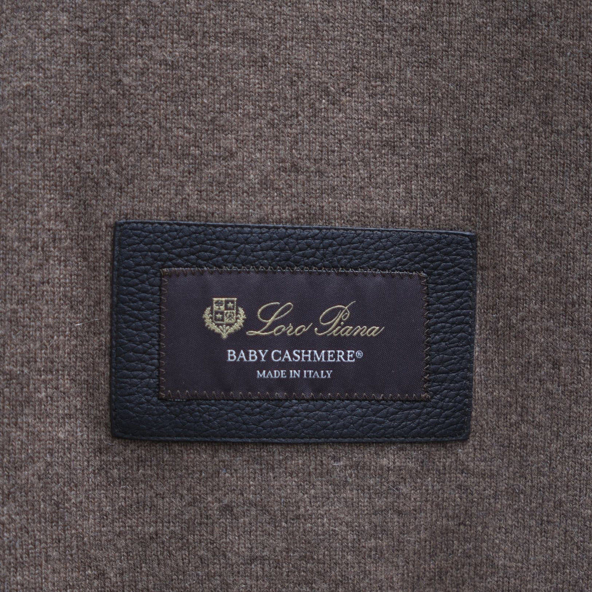 Loro Piana Baby Cashmere Suede Cardigan Brown (EU 54)