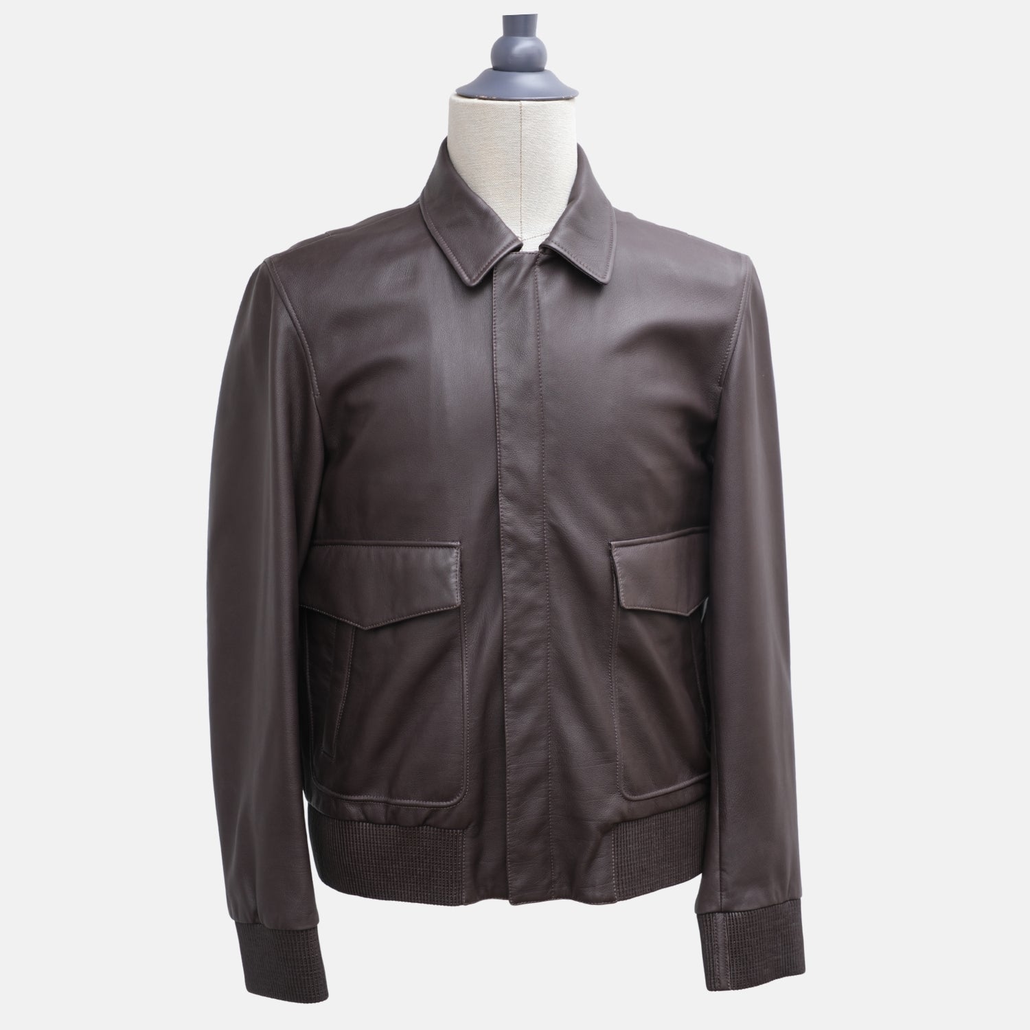 Brown Deerskin Leather Blouson (M)