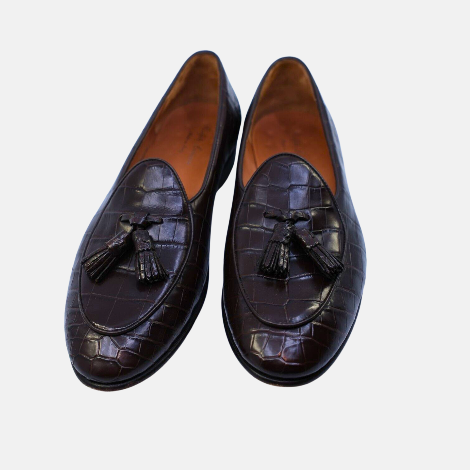 Dark Brown Alligator Loafers