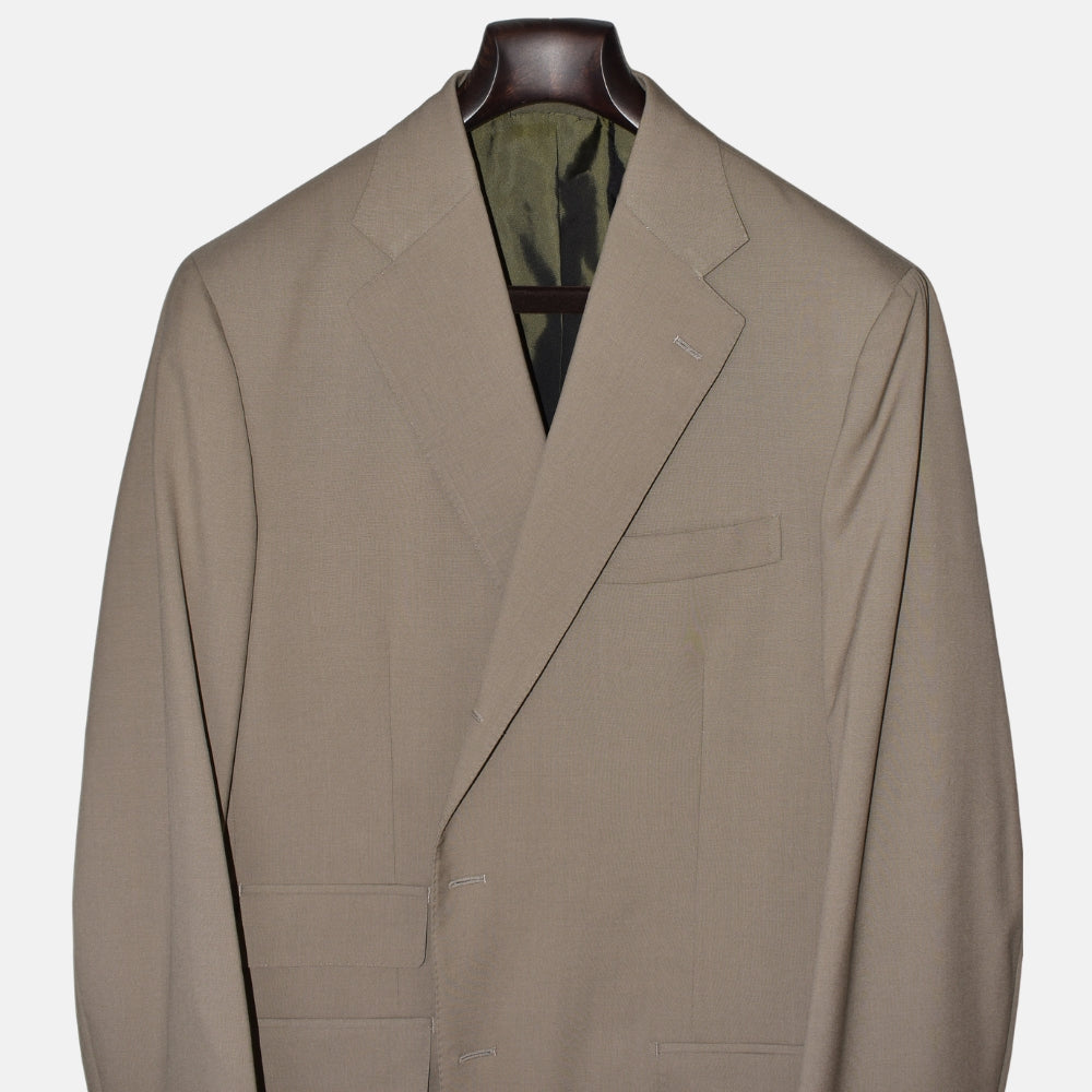 Light Olive Suit made of Virgin Wool (EU 54)