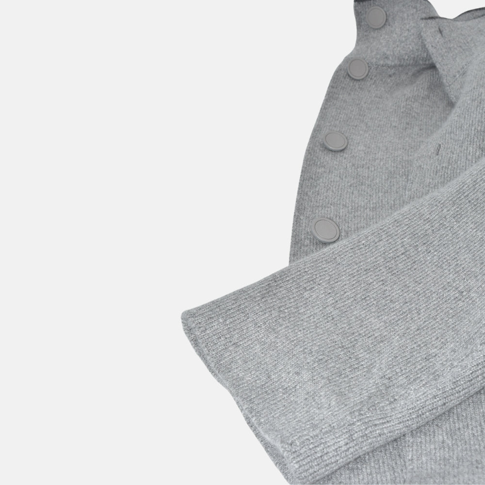 Gray Reversible Coat made of Baby Cahmere (M)