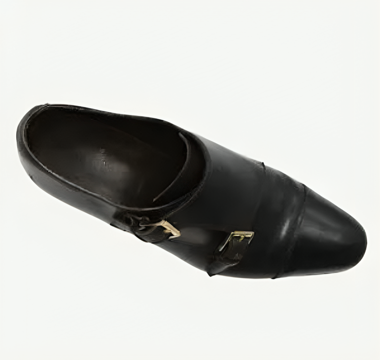 Black Double Monks made of Leather (EU 39,5)