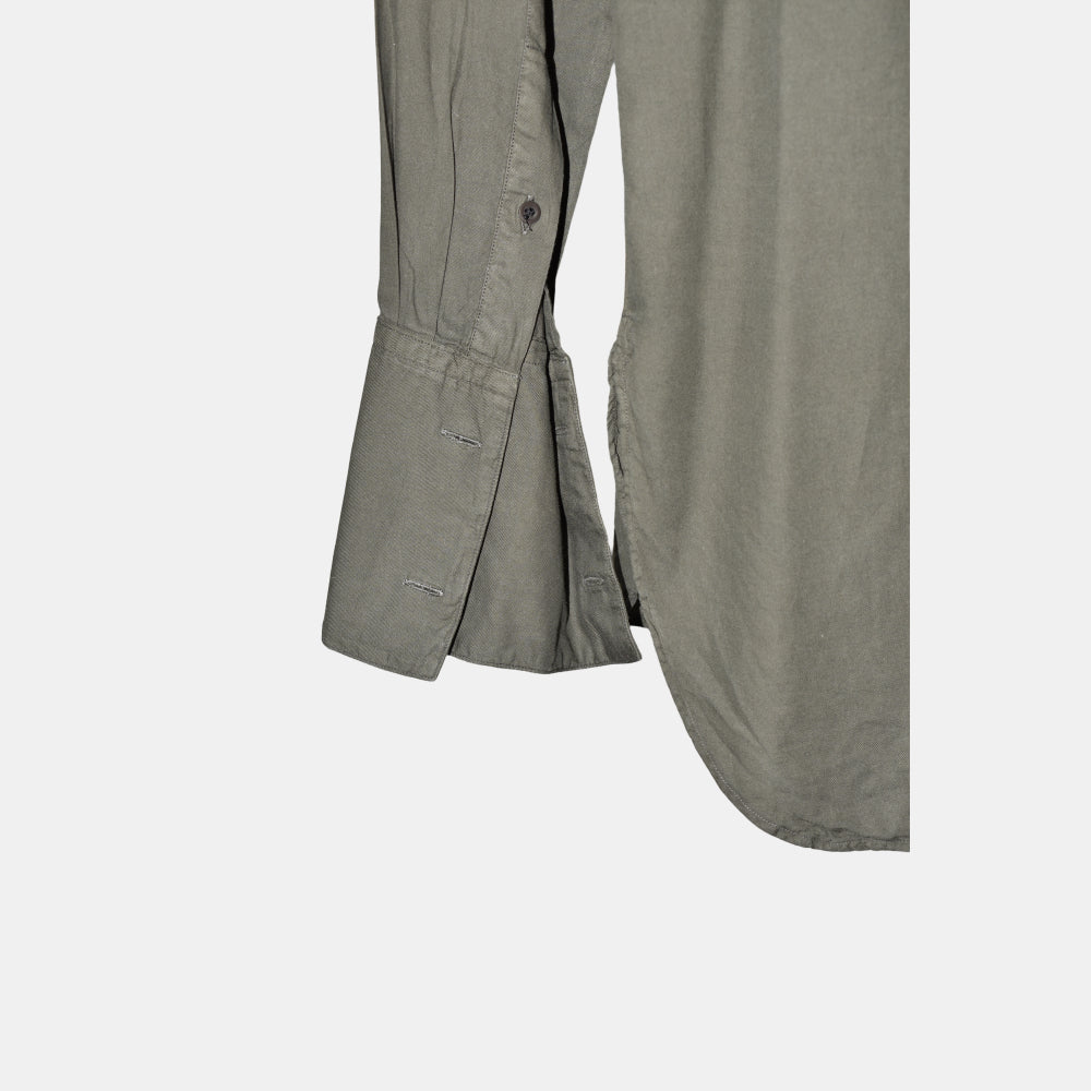 Khaki Cuffed Shirt made of Cotton (EU 48)