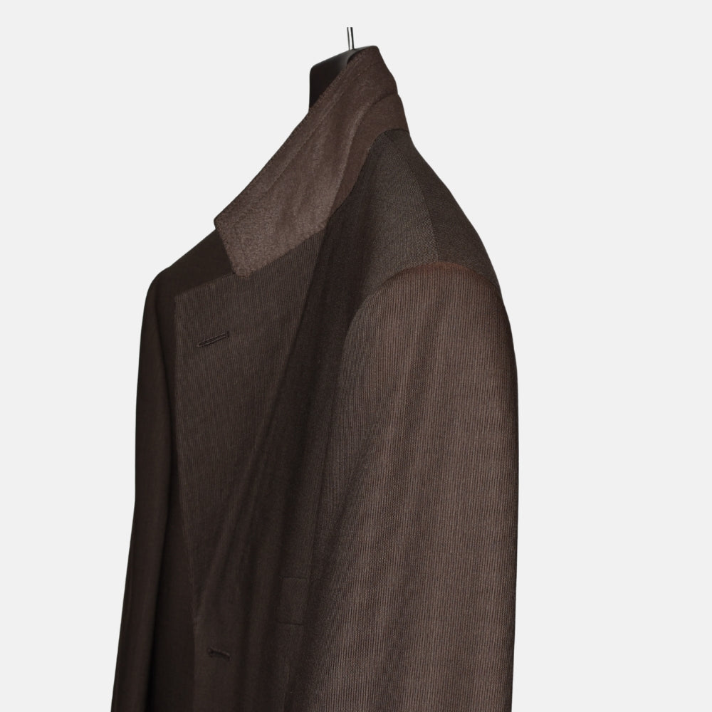 Brown Striped Suit made of Virgin Wool (EU 50)