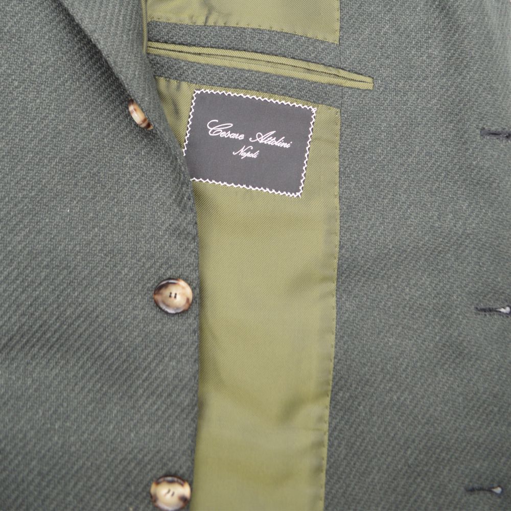 Olive Green Blazer made of Wool/Silk/Cashmere (EU 50)