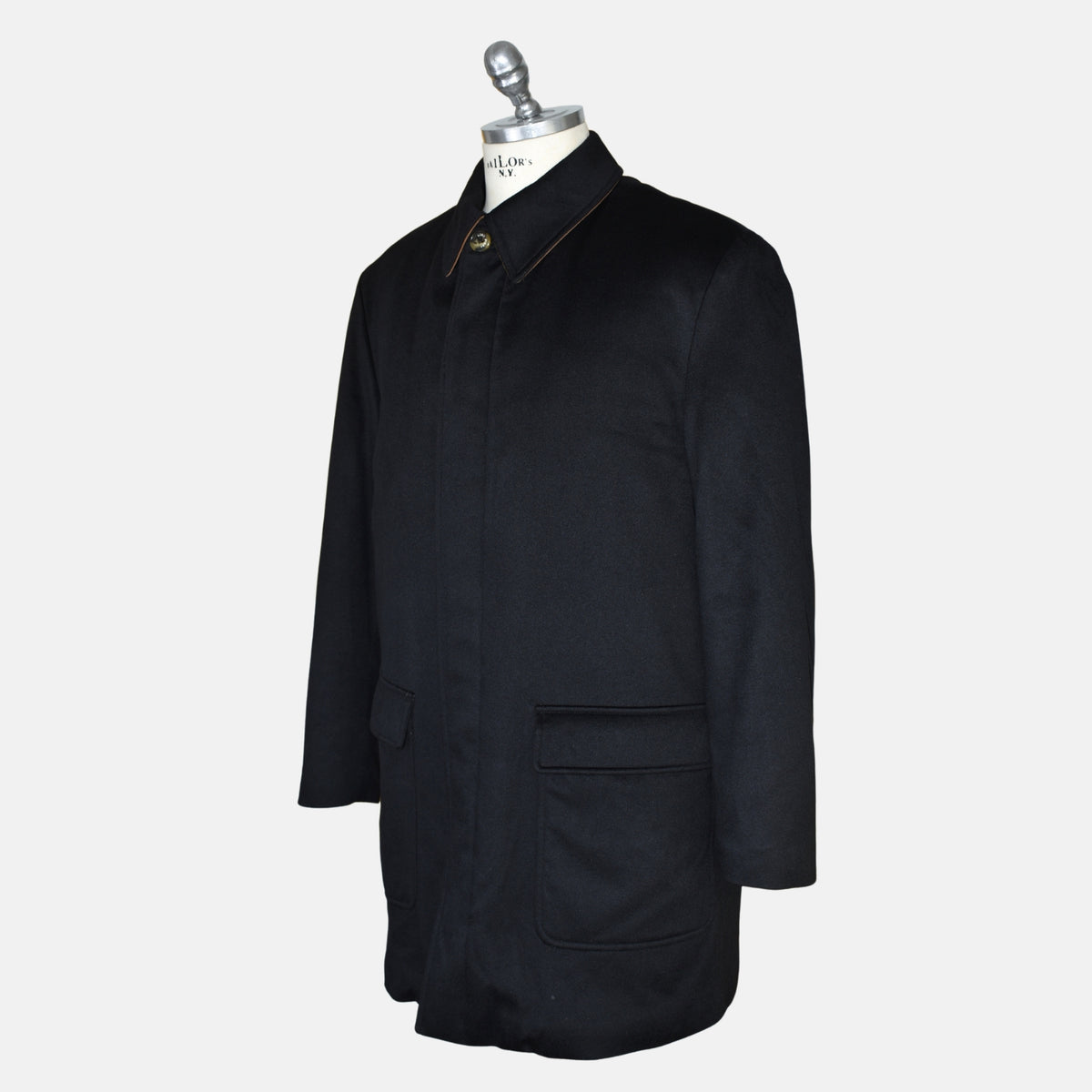 Black Beaver Lined "Storm System" Parka made of Cashmere (L)