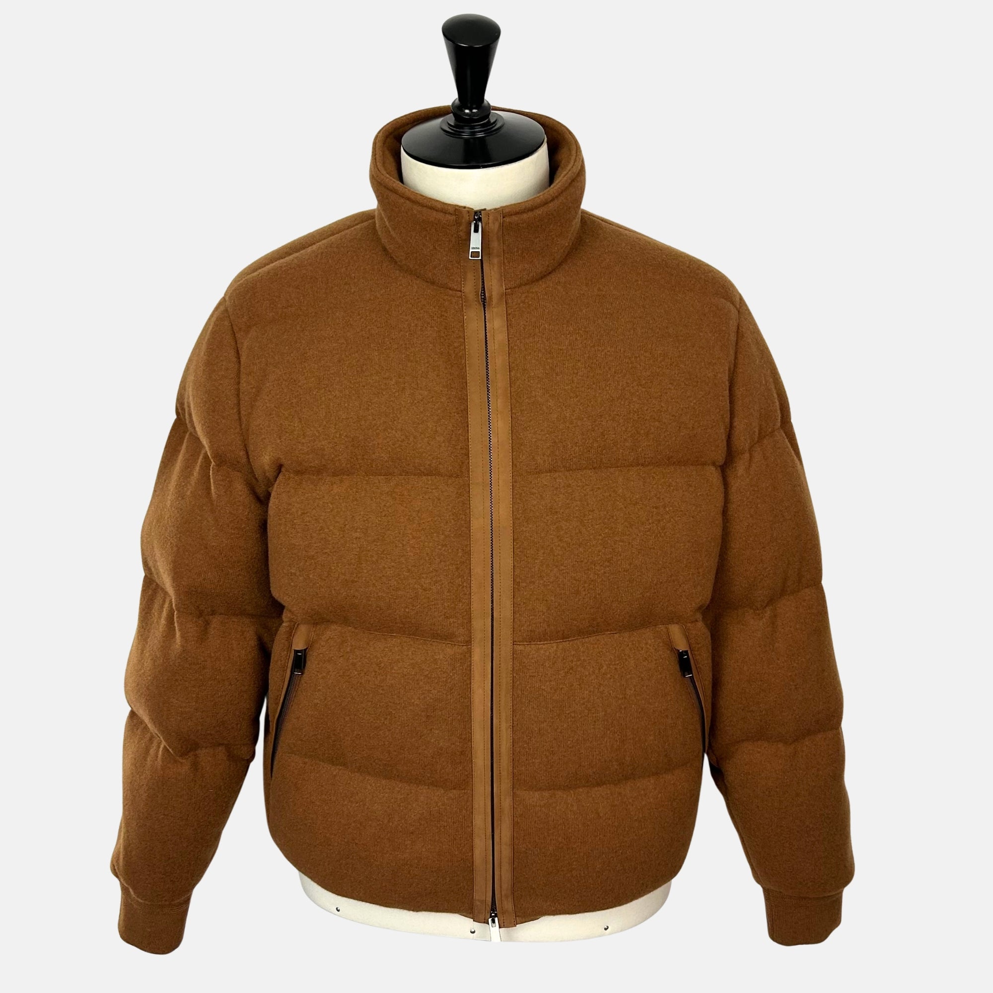 Dark Foliage Down Bomber Jacket made of Cashmere (EU 50, EU 52)