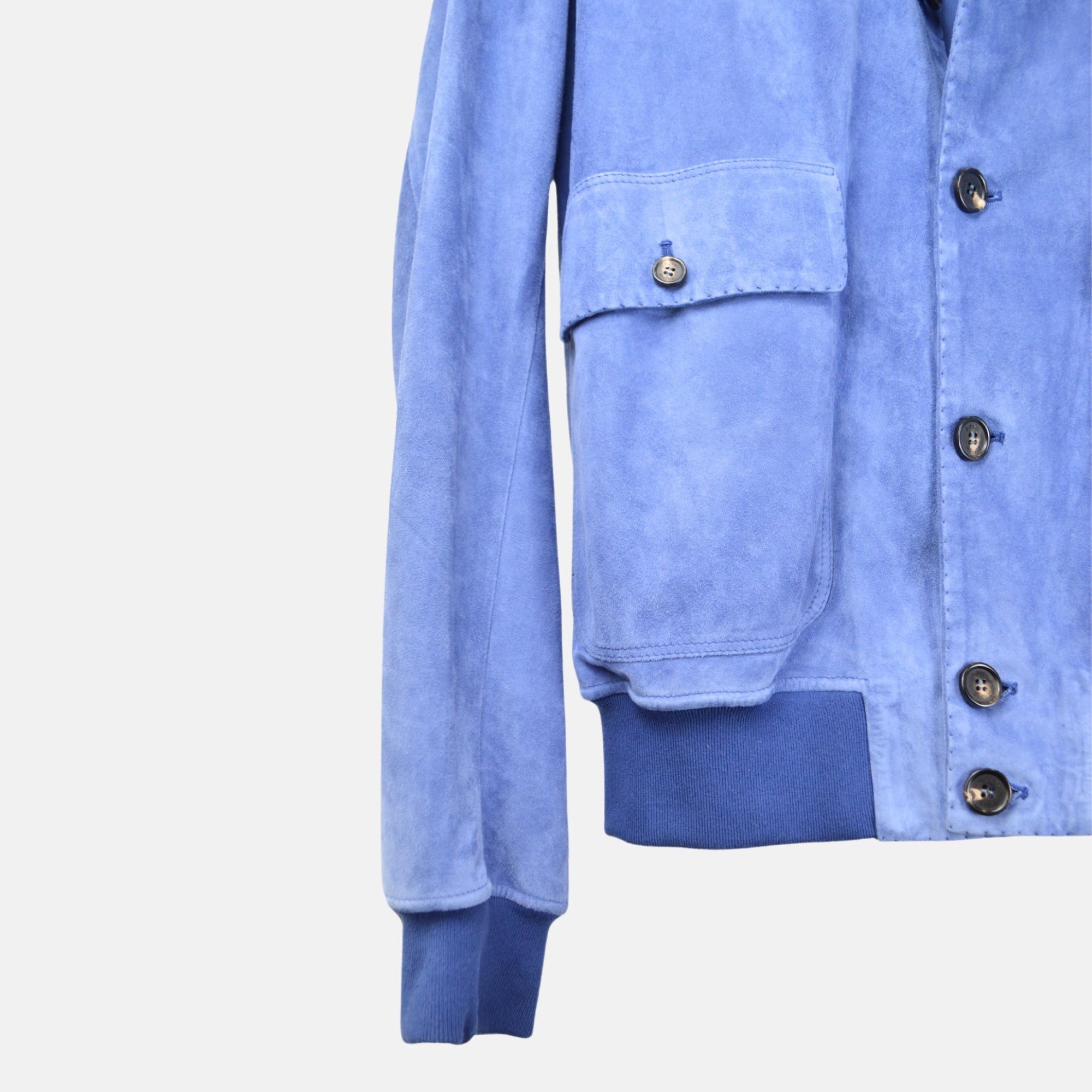 Saphire Blue Suede Jacket (50)